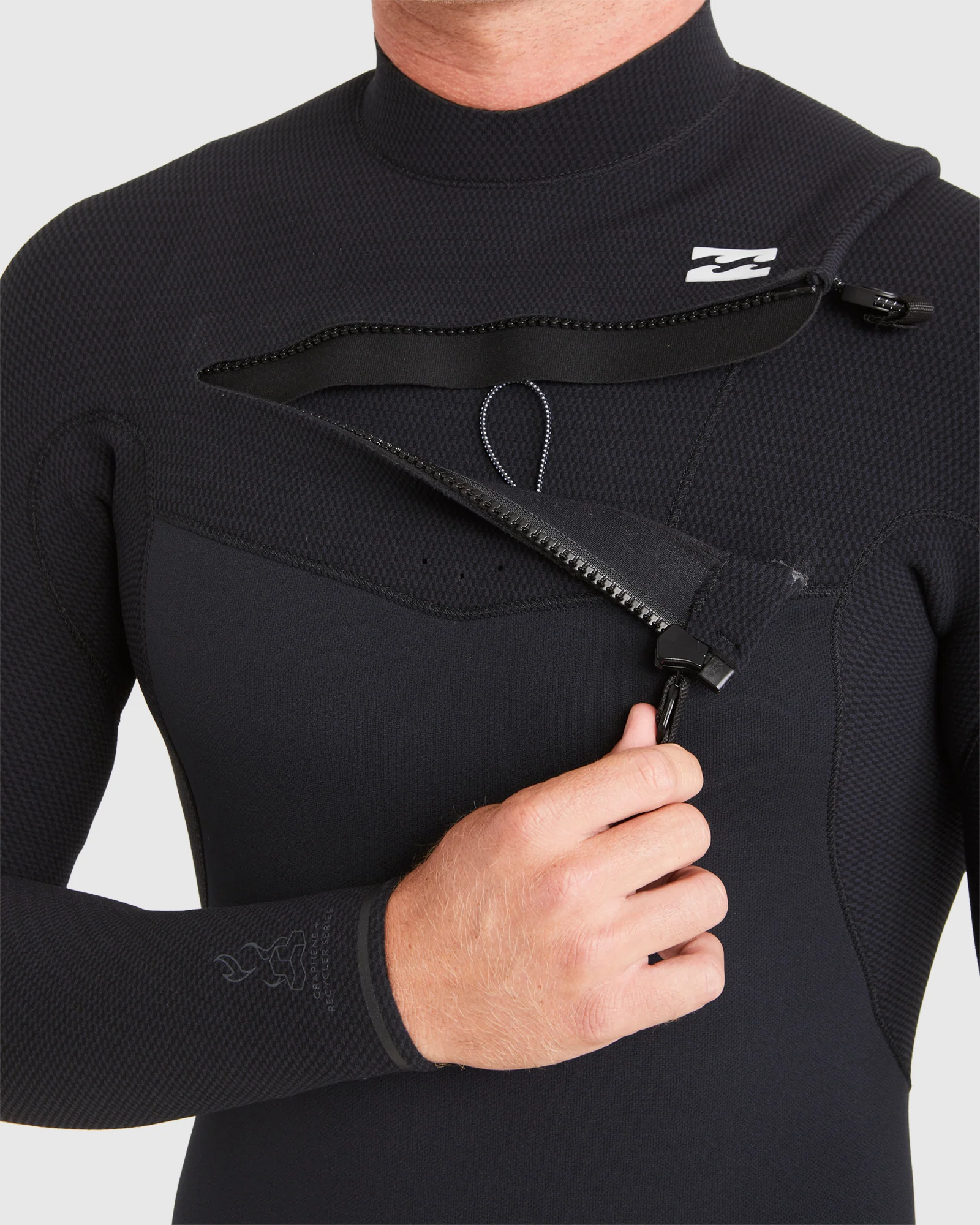 Mens 3/2mm Furnace Comp Chest Zip Steamer Wetsuit - Image 5