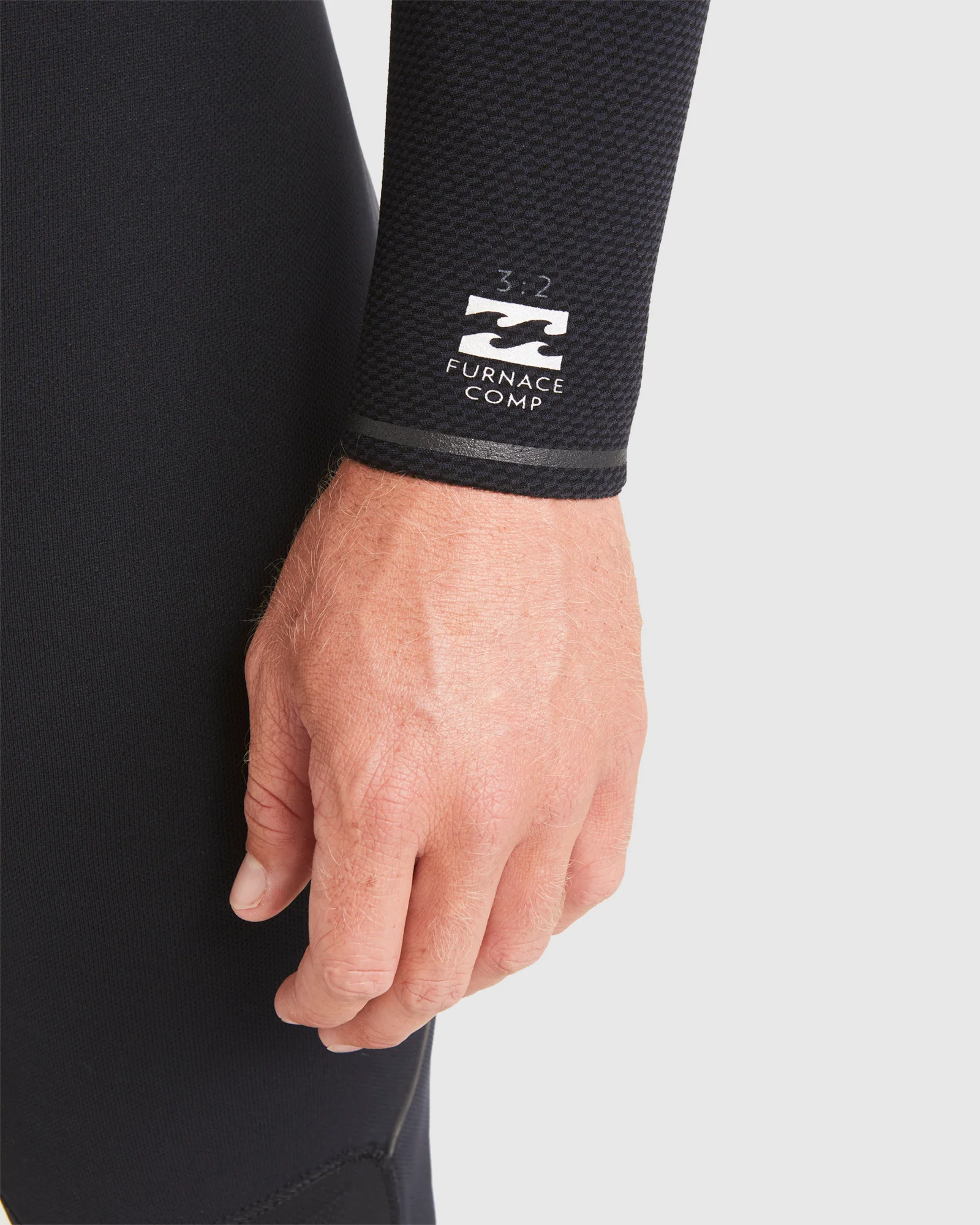 Mens 3/2mm Furnace Comp Chest Zip Steamer Wetsuit - Image 7