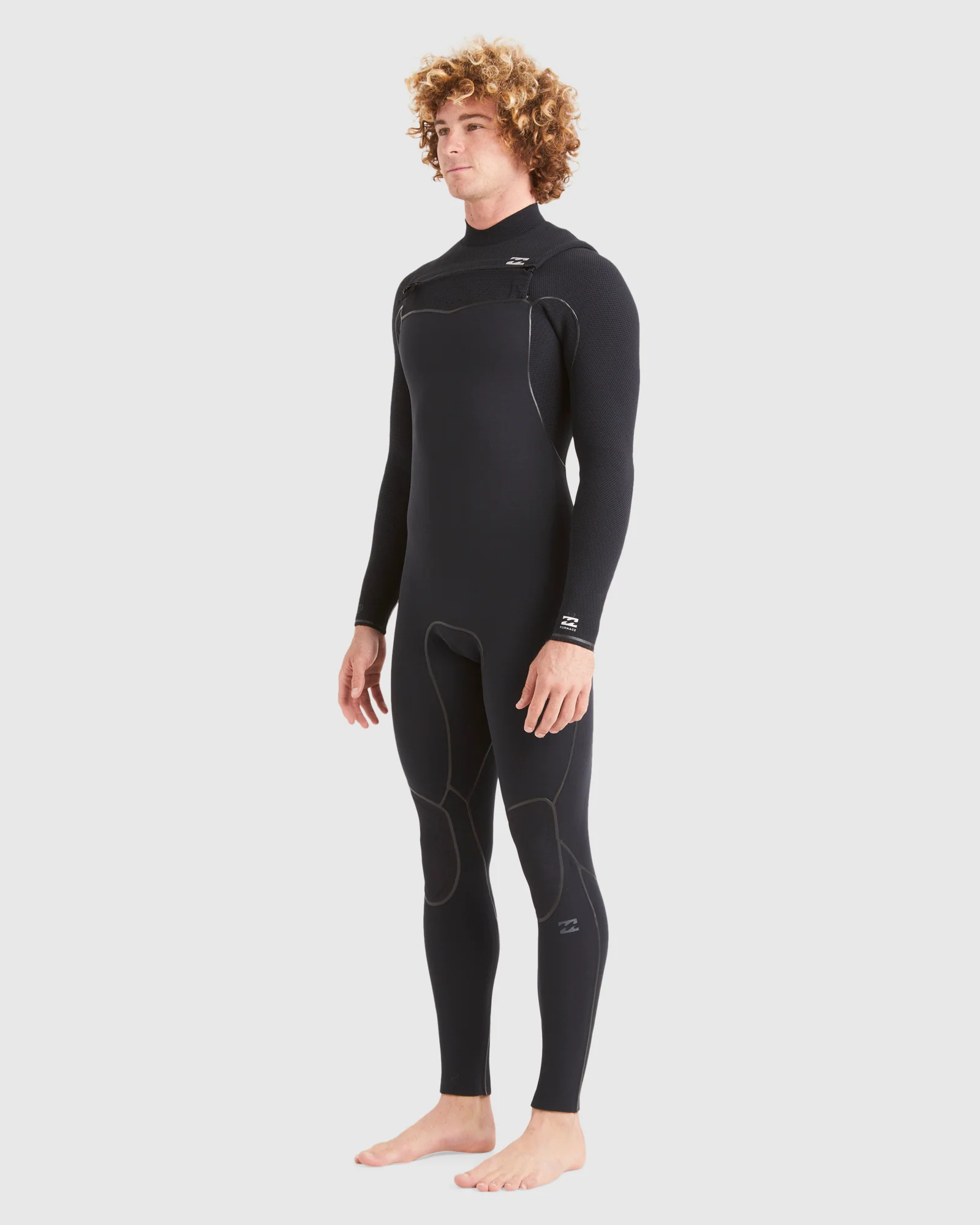 Mens 3/2mm Furnace Chest Zip Steamer Wetsuit - Image 2