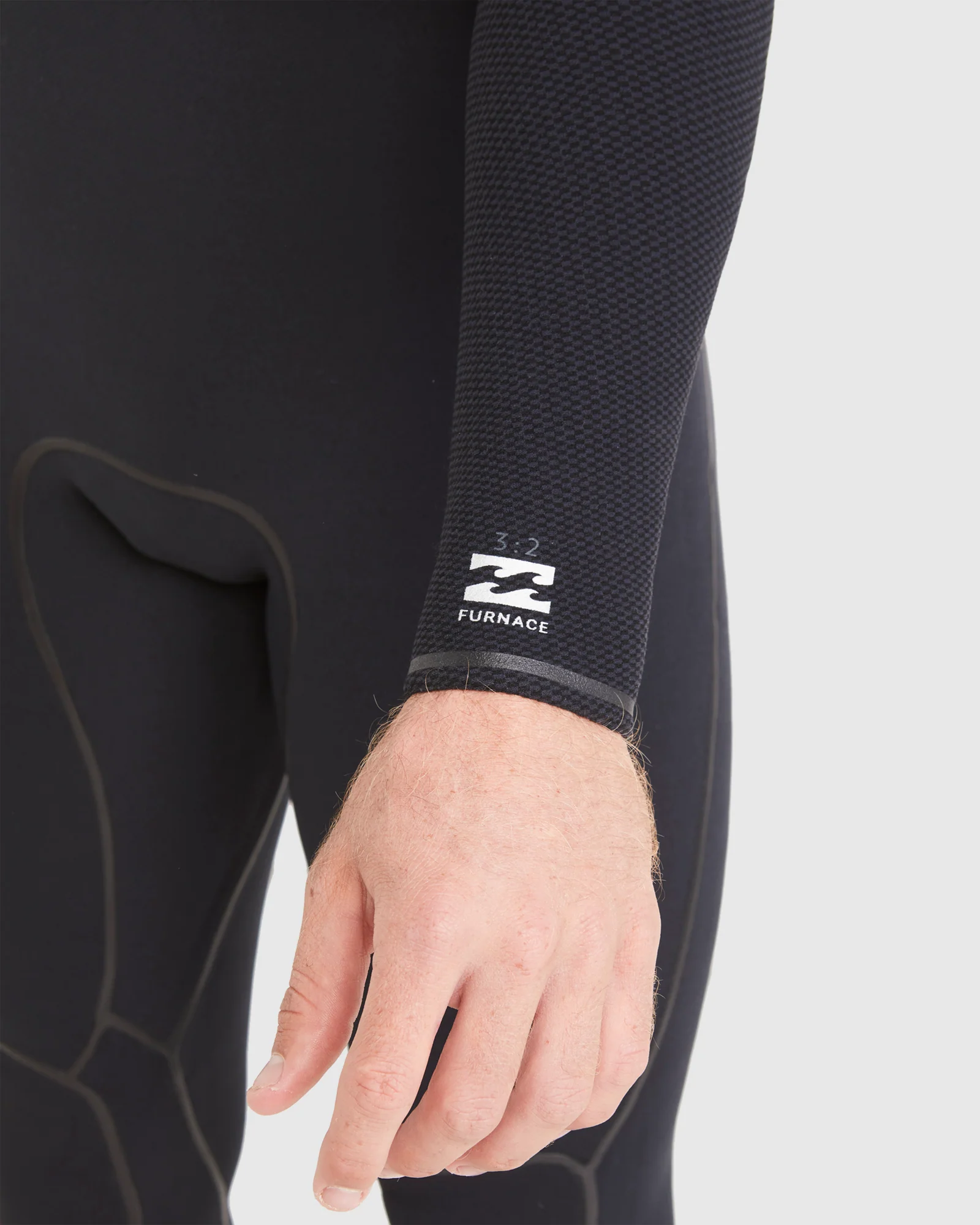 Mens 3/2mm Furnace Chest Zip Steamer Wetsuit - Image 7