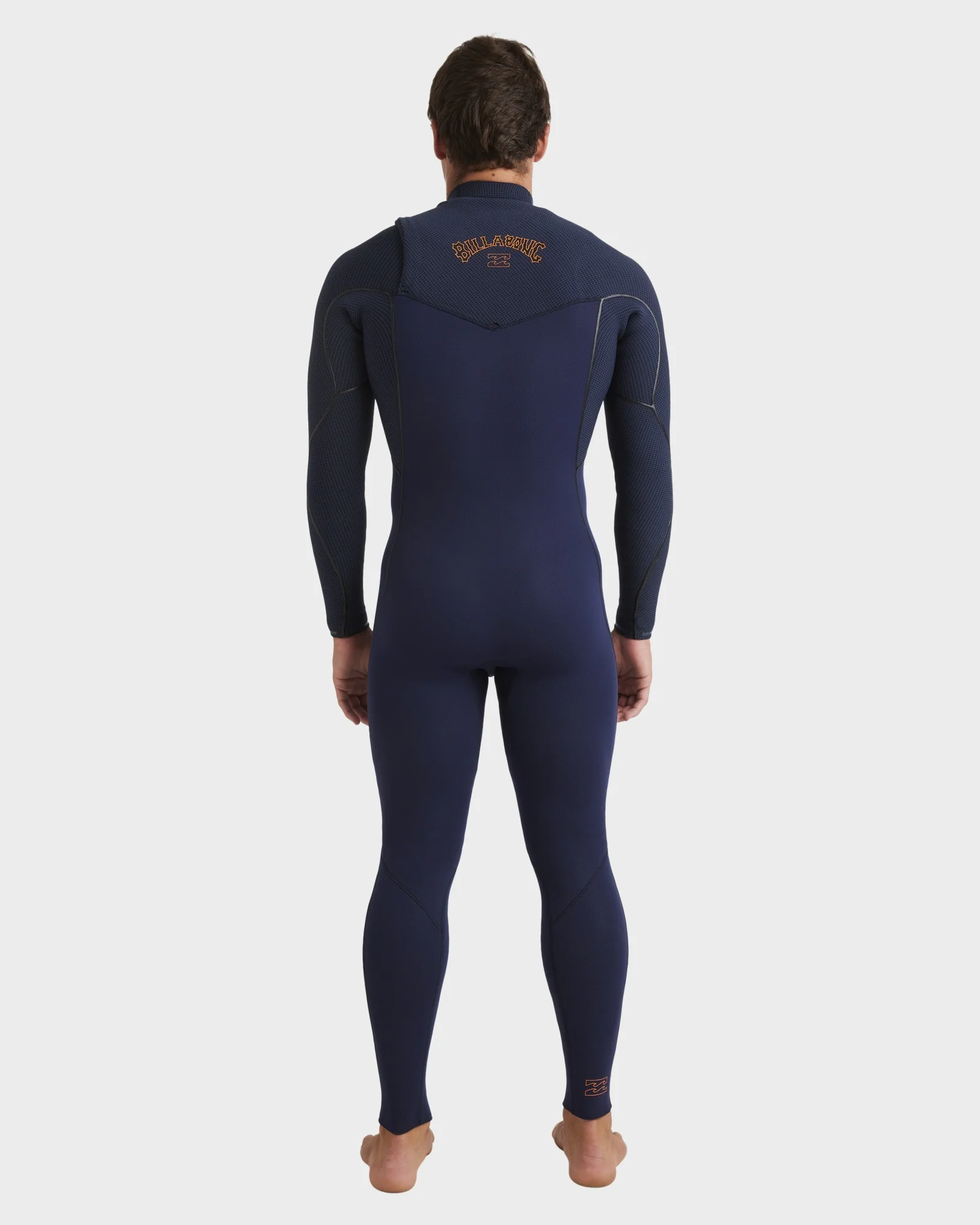 Mens 3/2mm Furnace Natural Chest Zip Steamer Wetsuit - Image 3