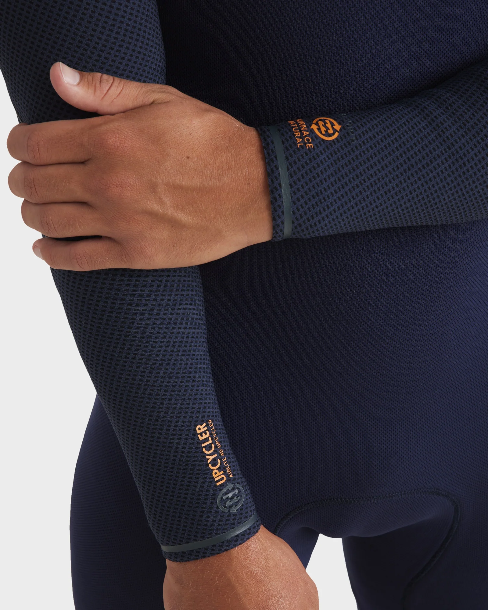 Mens 3/2mm Furnace Natural Chest Zip Steamer Wetsuit - Image 6