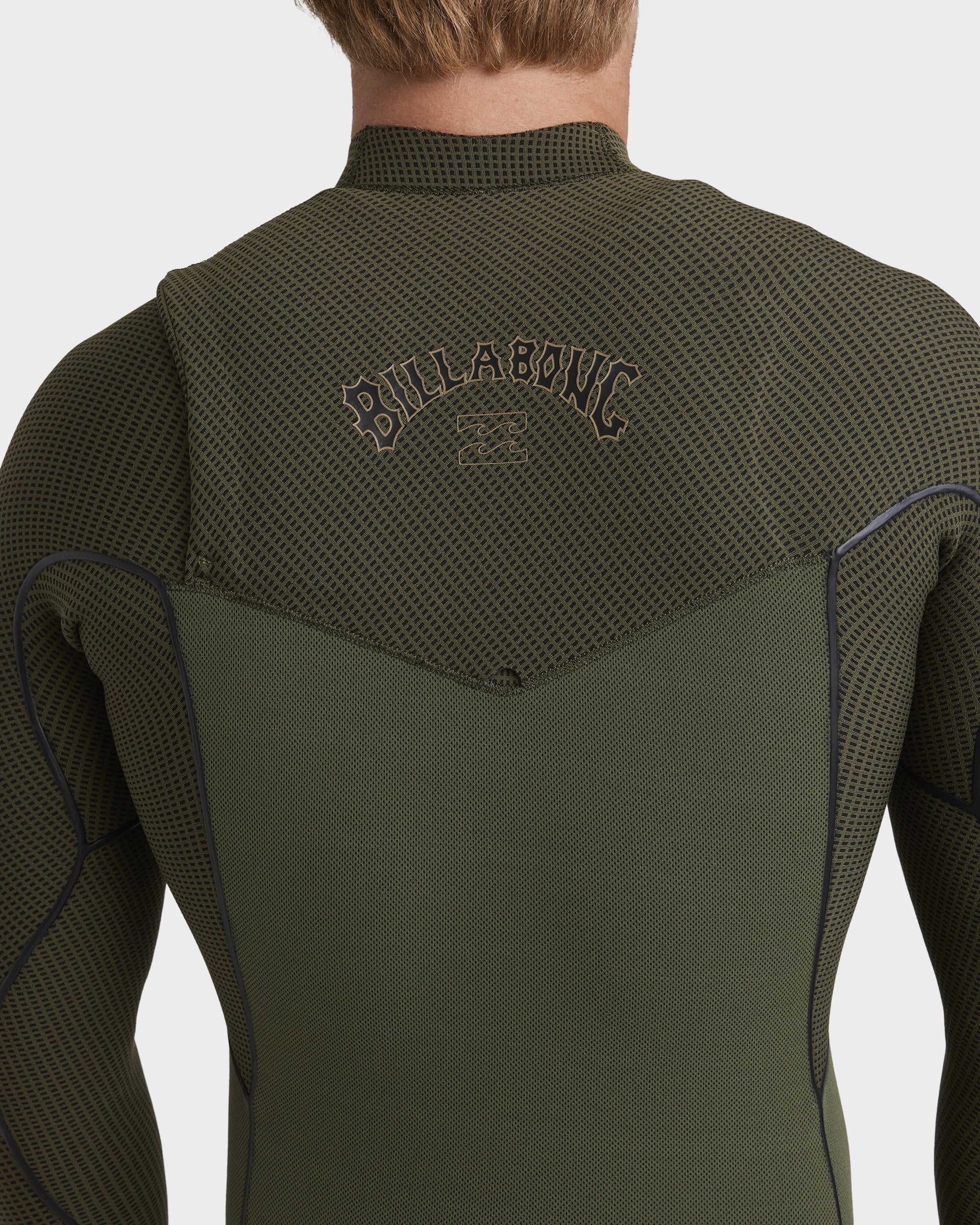 Mens 3/2mm Furnace Natural Chest Zip Wetsuit - Image 5