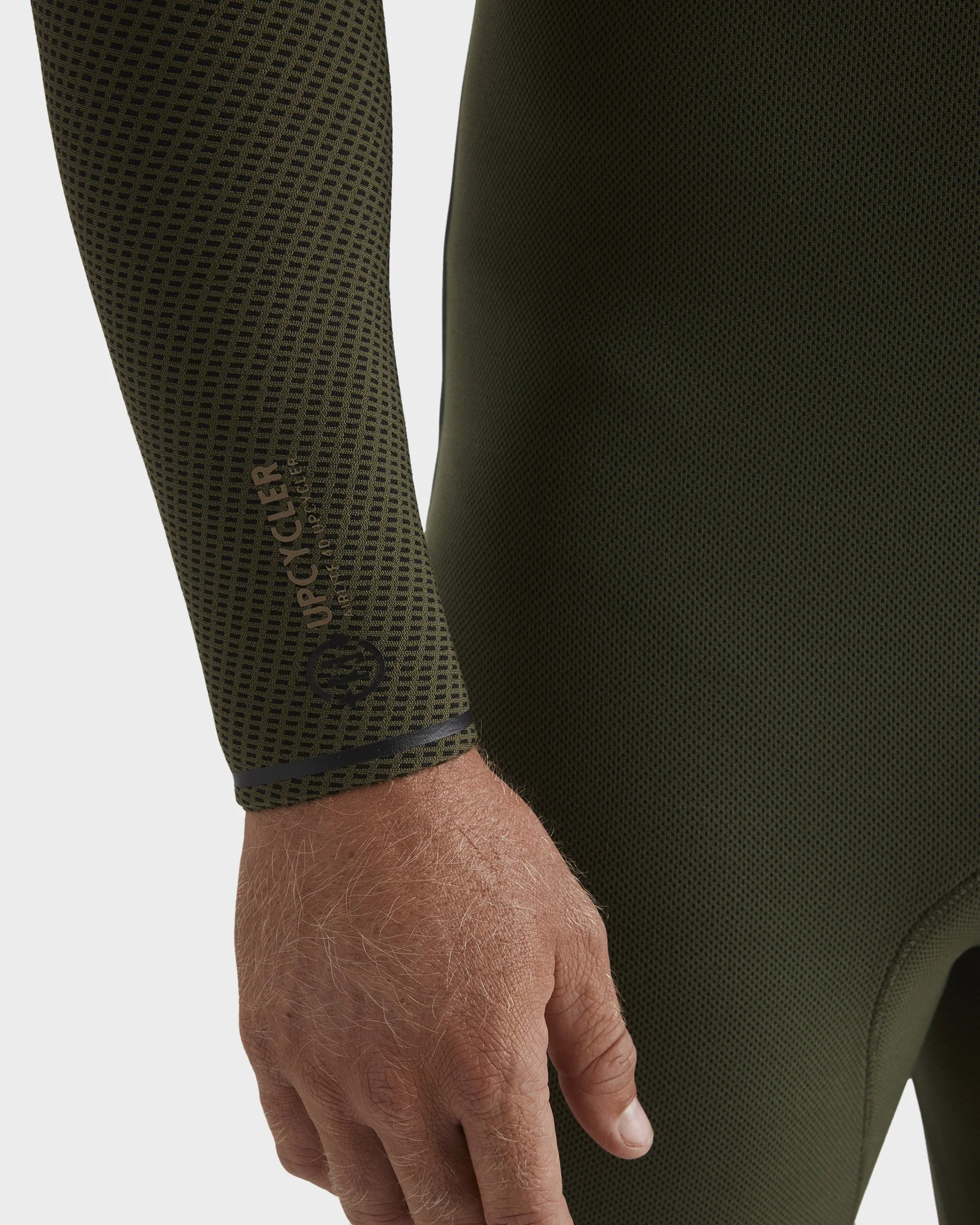 Mens 3/2mm Furnace Natural Chest Zip Wetsuit - Image 8