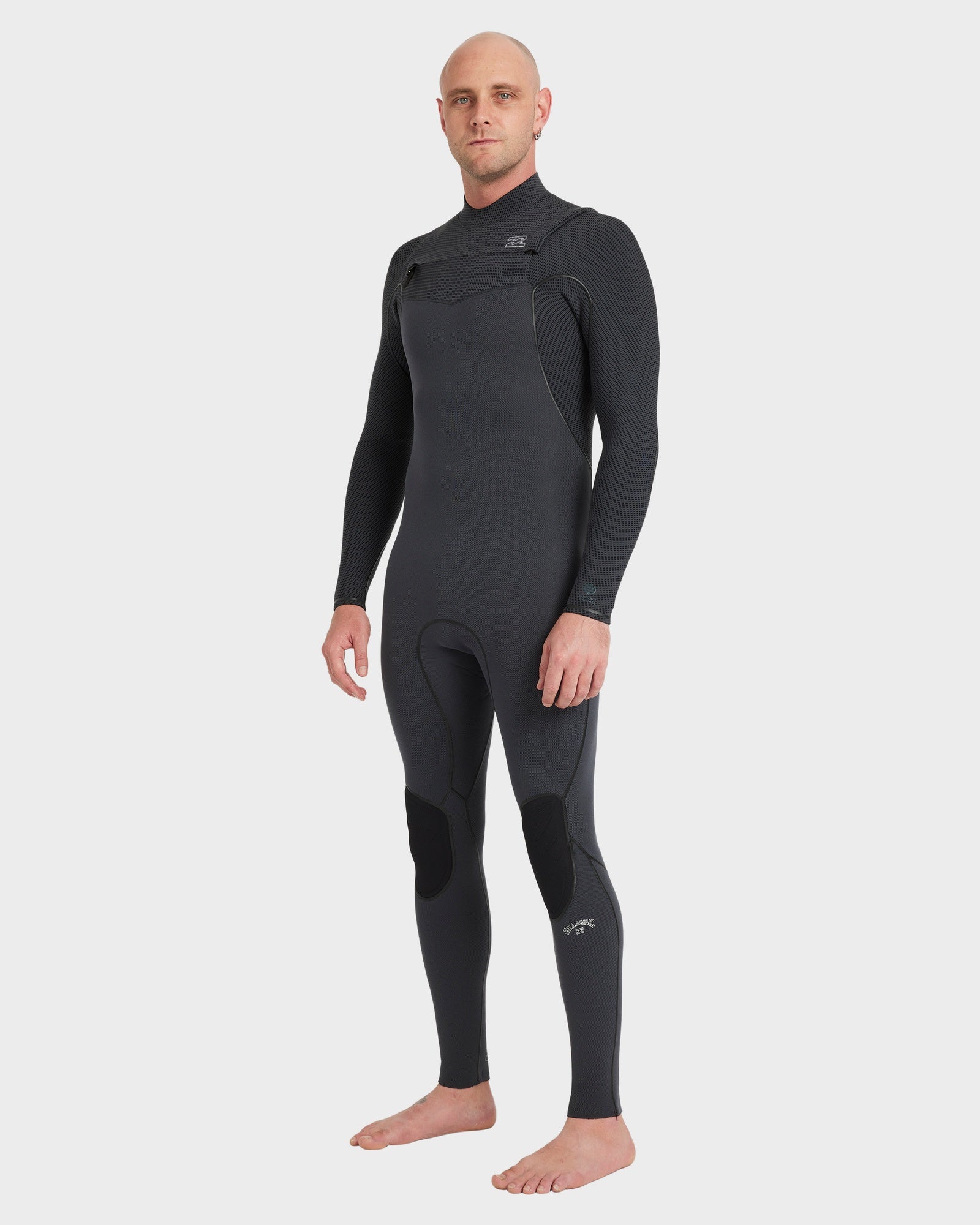 Mens 3/2mm Furnace Natural Chest Zip Wetsuit - Image 3
