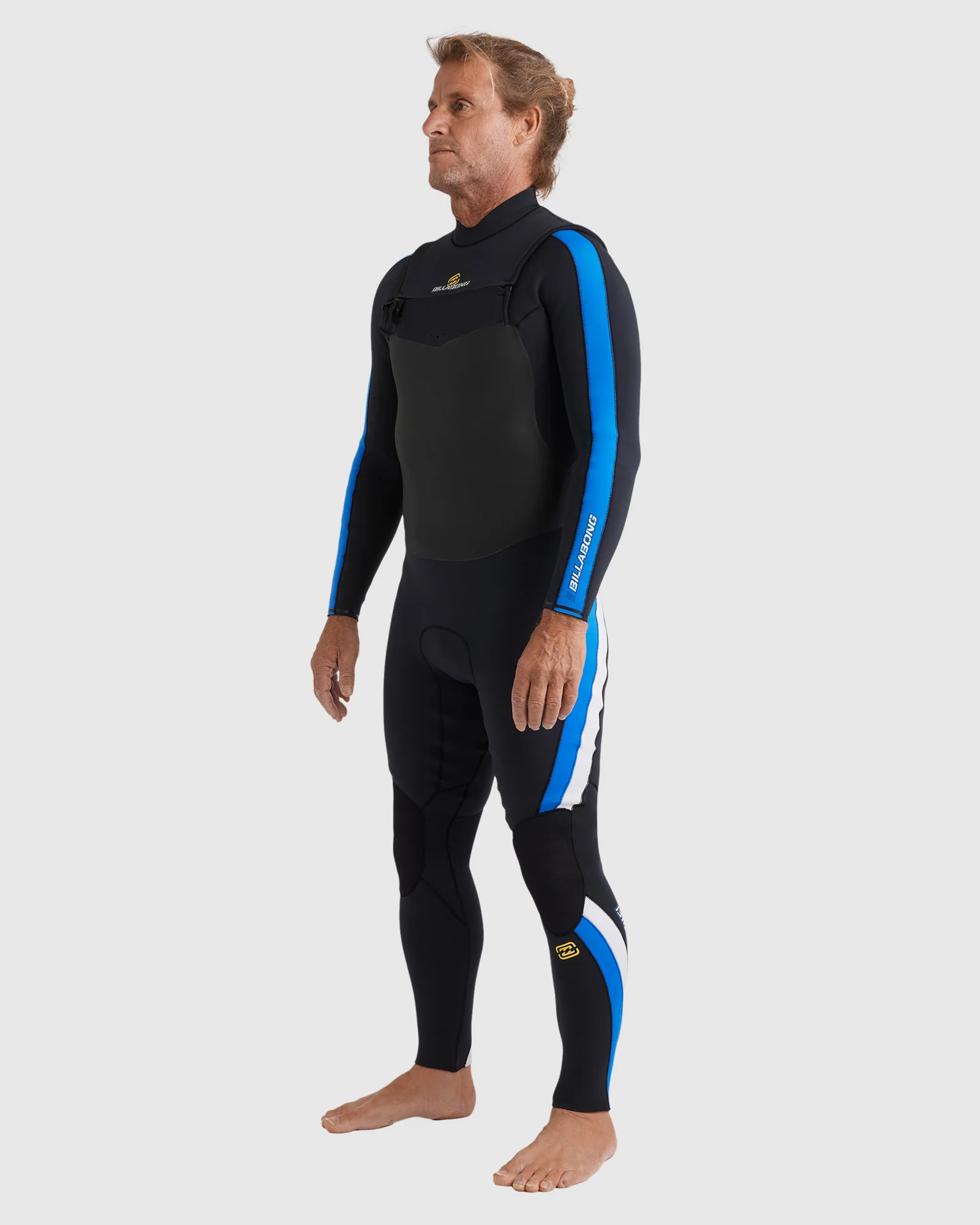 Mens 3/2mm Oscillator Chest Zip Steamer Wetsuit - Image 11