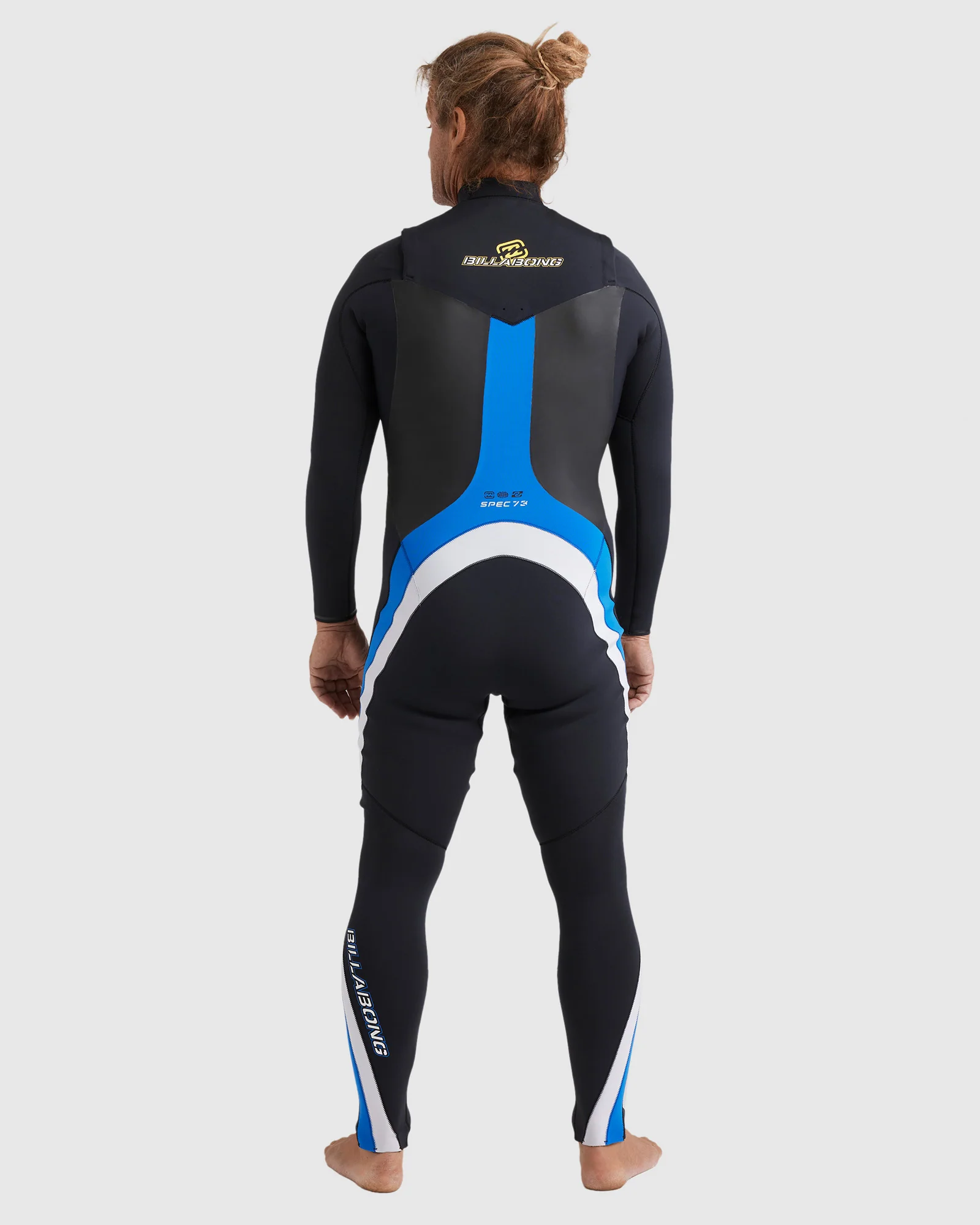 Mens 3/2mm Oscillator Chest Zip Steamer Wetsuit - Image 2