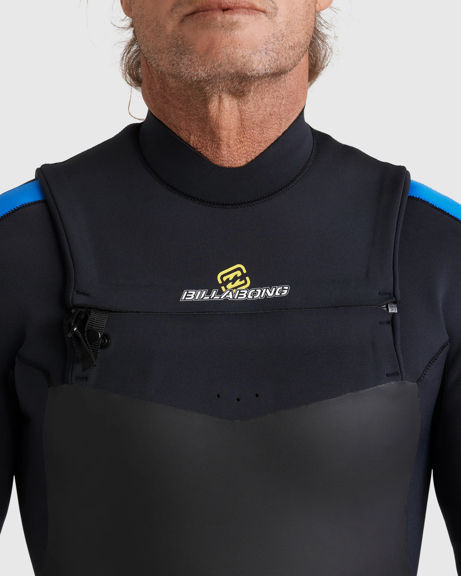 Mens 3/2mm Oscillator Chest Zip Steamer Wetsuit - Image 9