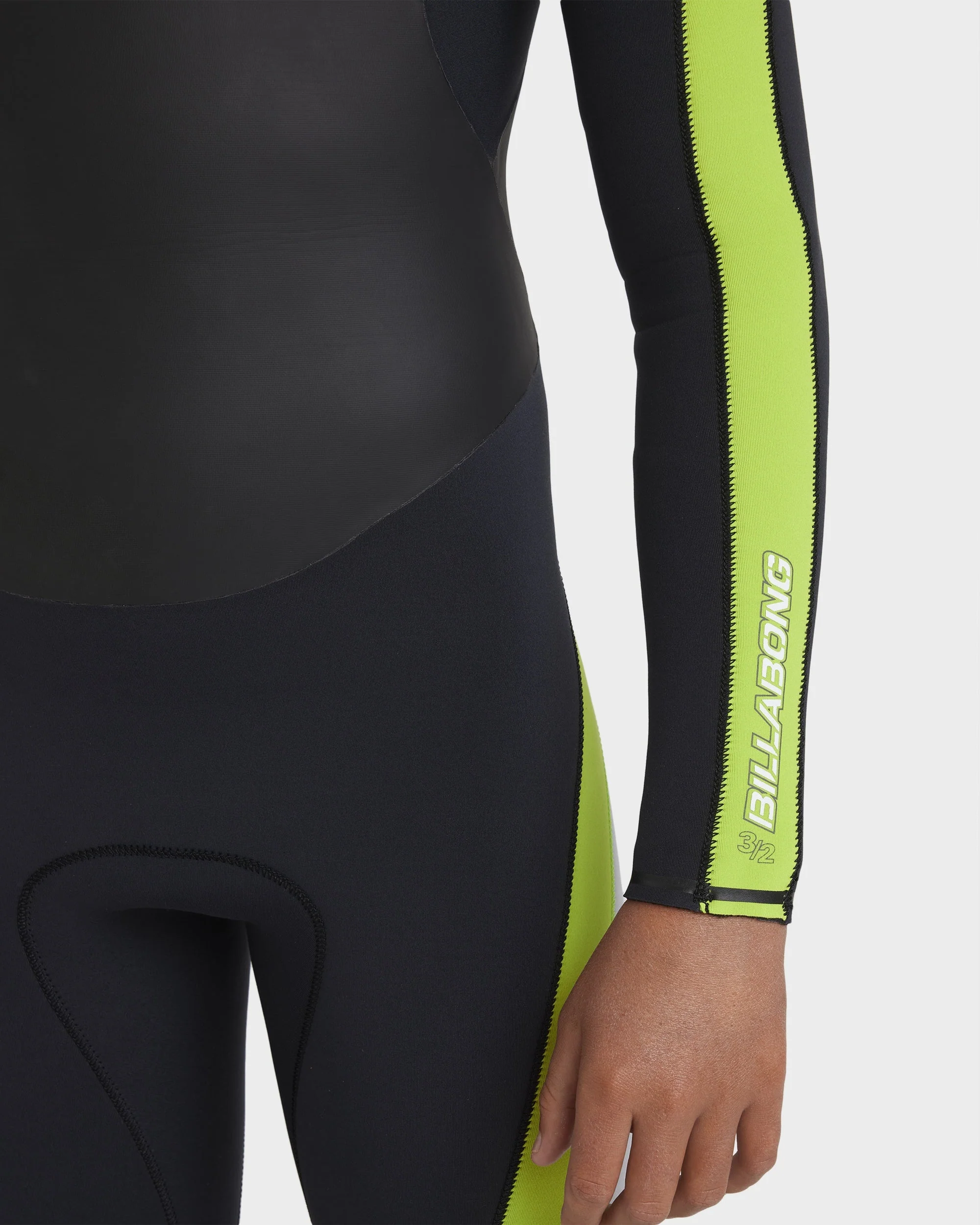 Boys 8-16 3/2mm Oscillator Chest Zip Steamer Wetsuit - Image 8