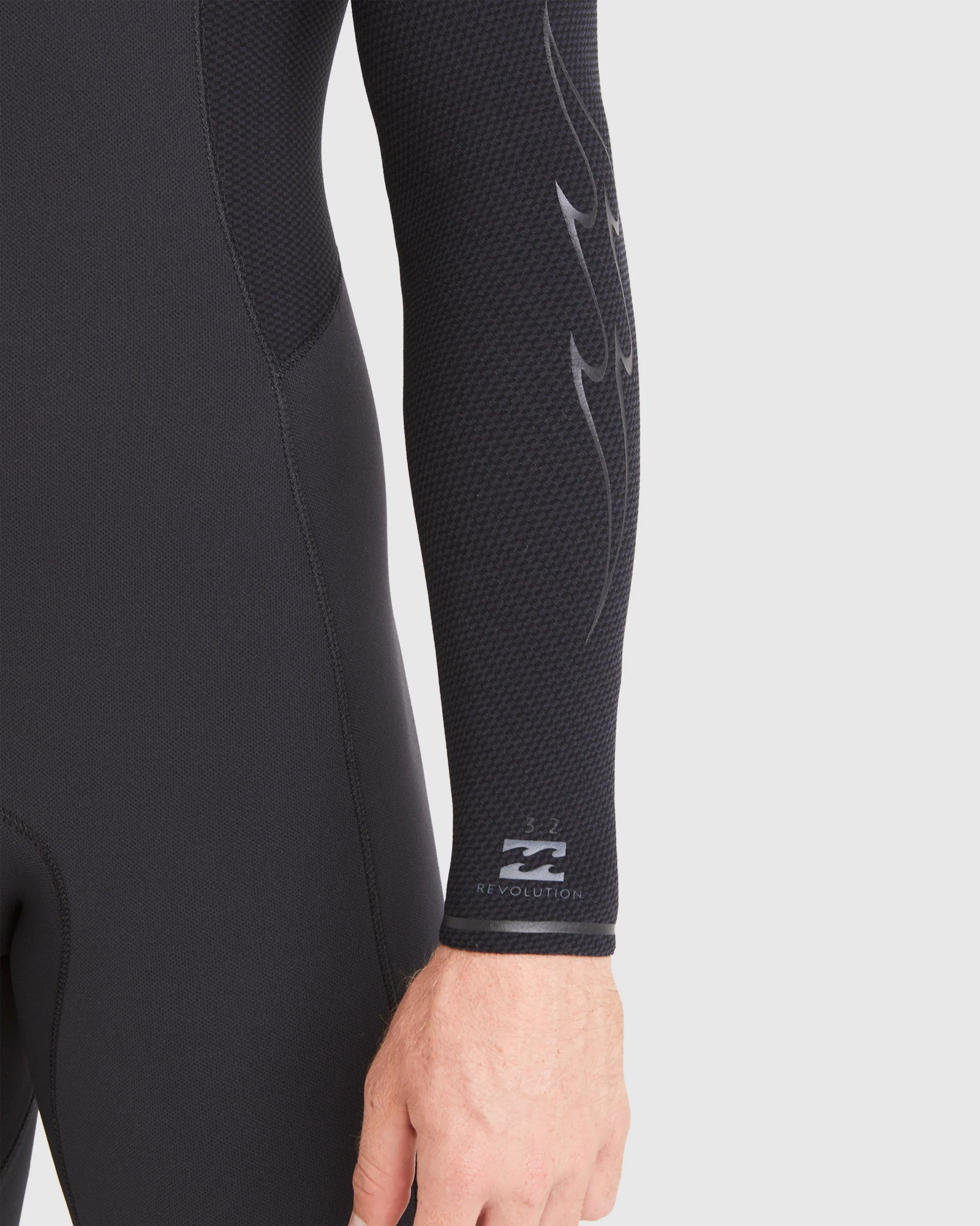Mens 3/2mm Revolution Chest Zip Steamer Wetsuit - Image 7