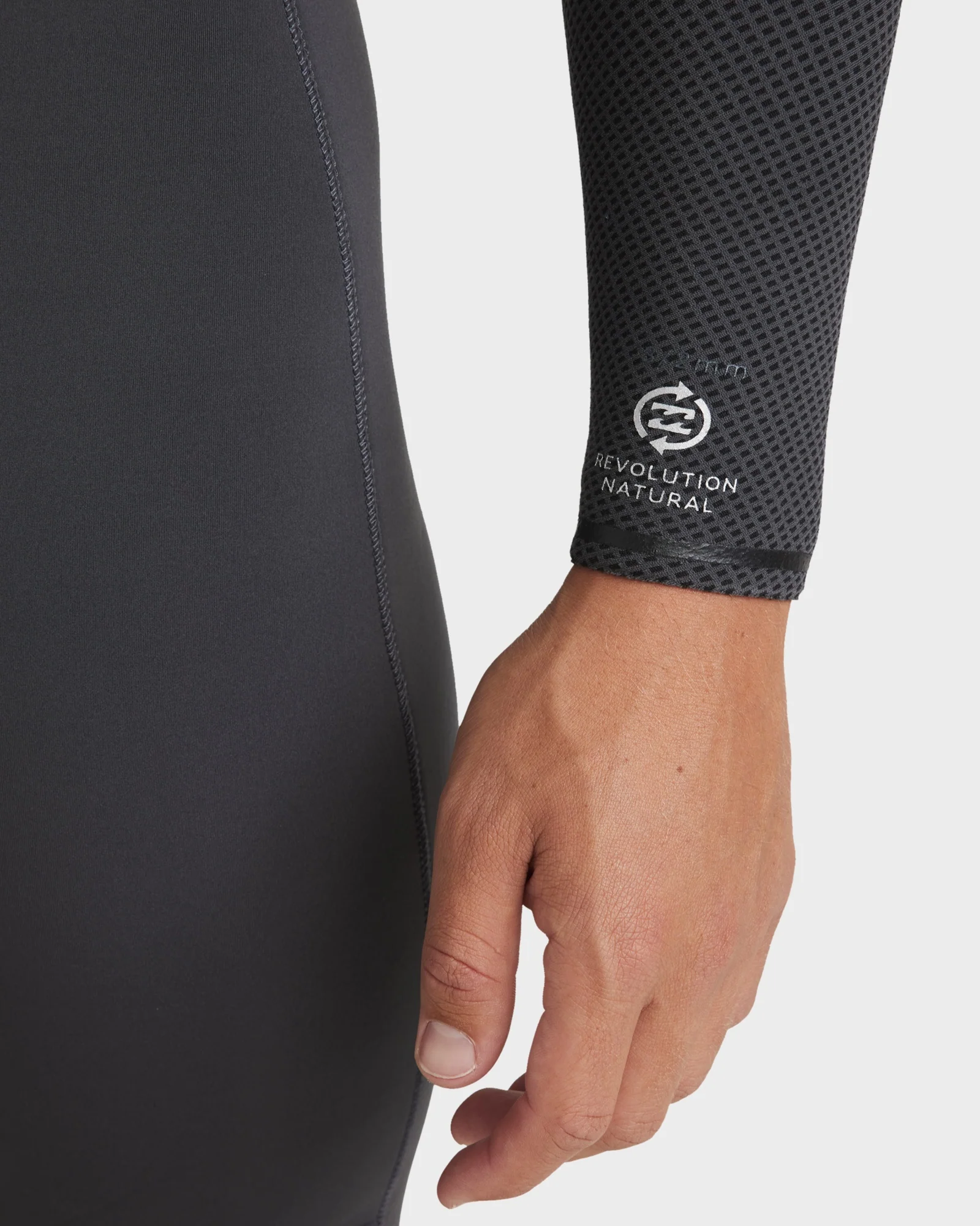 Mens 3/2mm Revolution Natural Chest Zip Steamer Wetsuit - Image 10