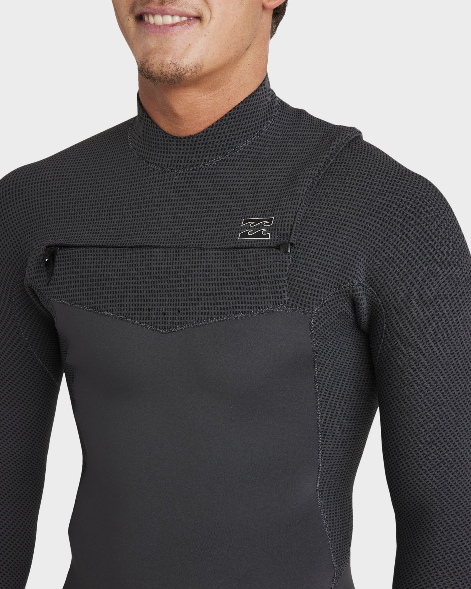 Mens 3/2mm Revolution Natural Chest Zip Steamer Wetsuit - Image 11