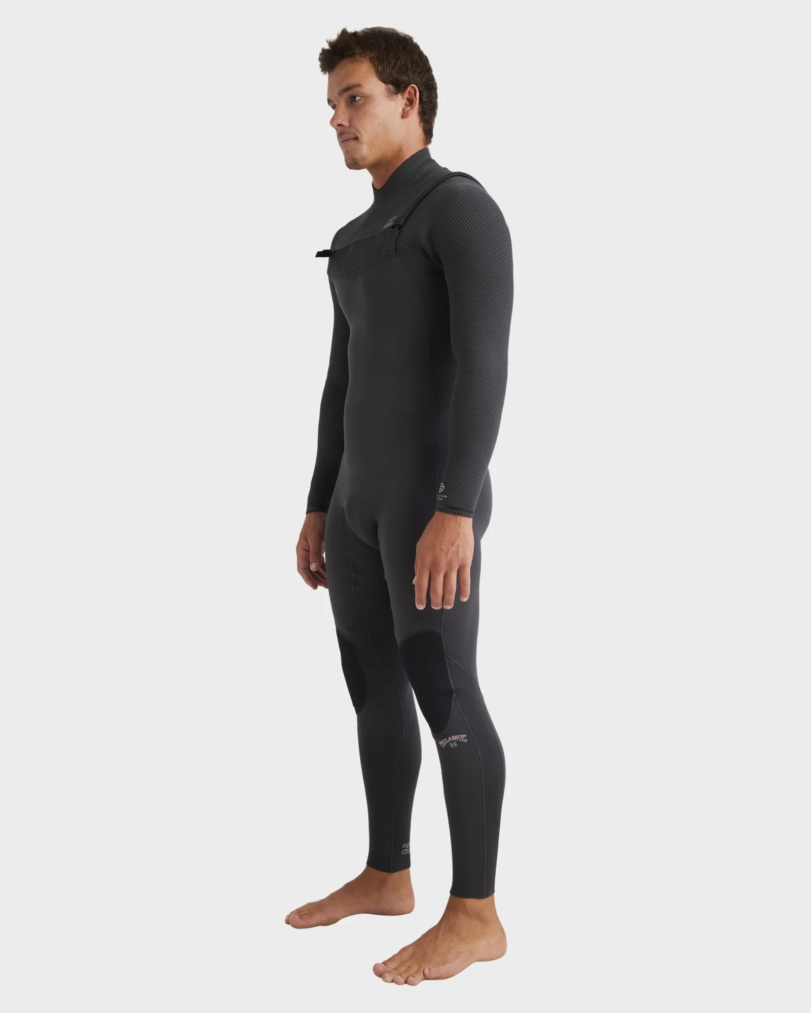 Mens 3/2mm Revolution Natural Chest Zip Steamer Wetsuit - Image 2