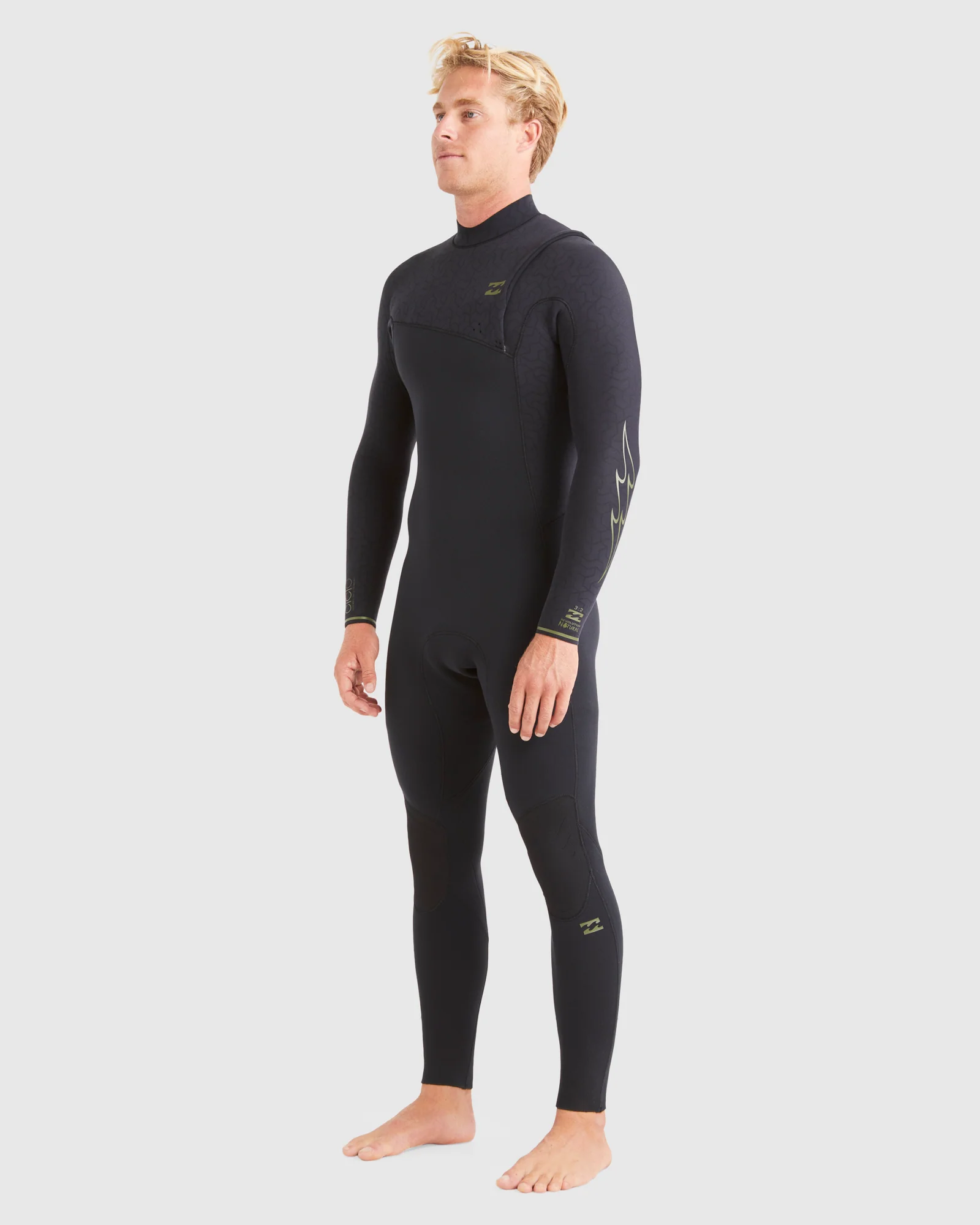 Mens 3/2mm Revolution Natural Zipperless Steamer Wetsuit - Image 2