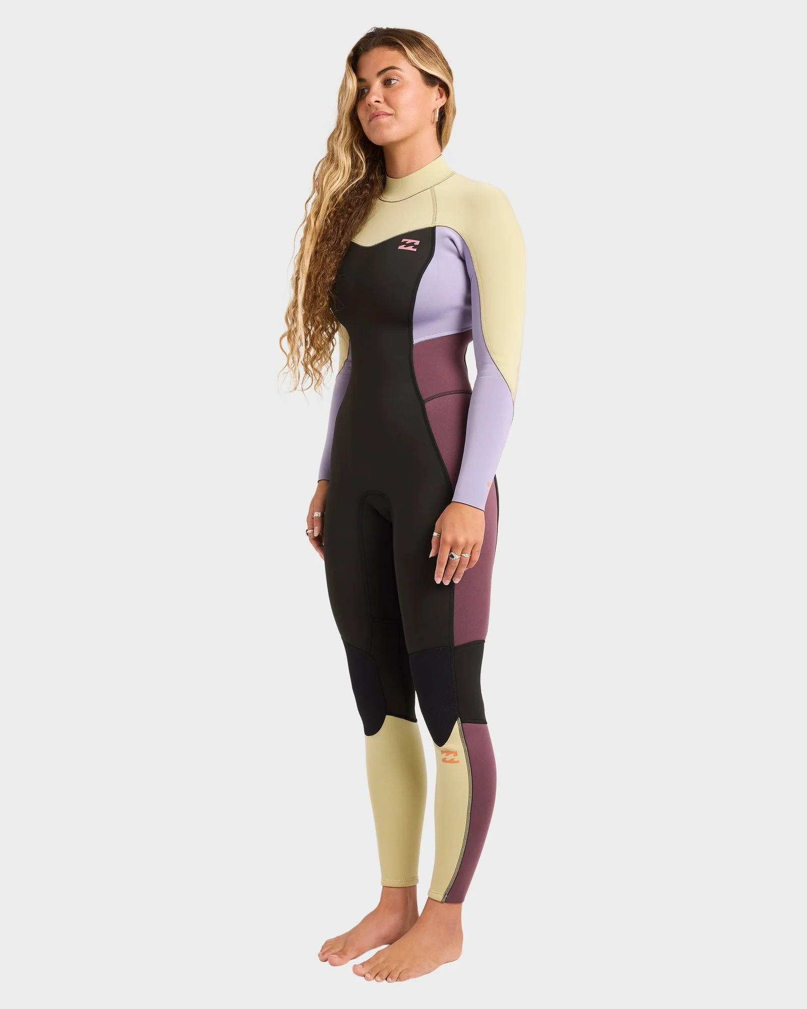 Womens 3/2mm Synergy Back Zip Flatlock Steamer Wetsuit - Image 3