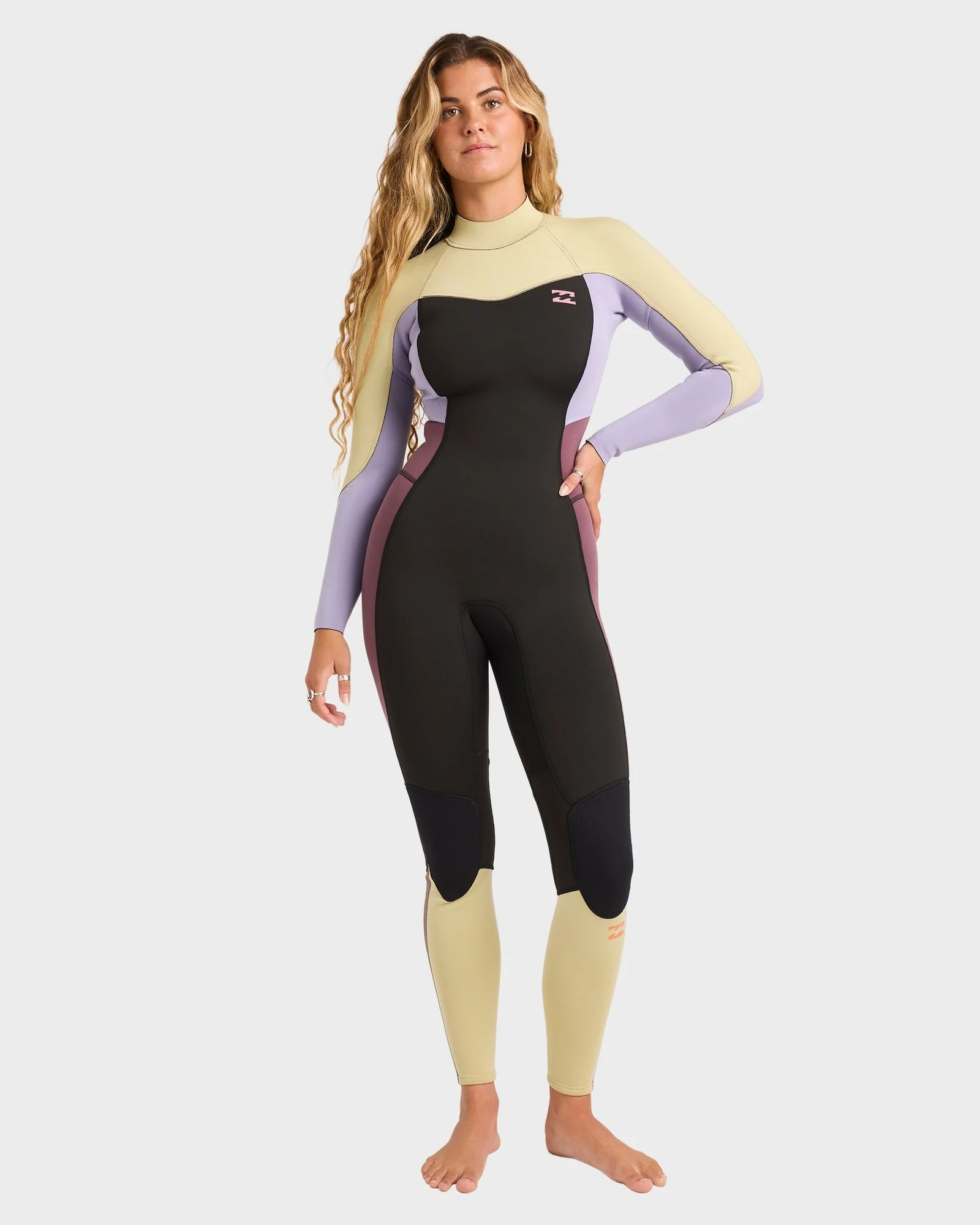 Womens 3/2mm Synergy Back Zip Flatlock Steamer Wetsuit - Image 7