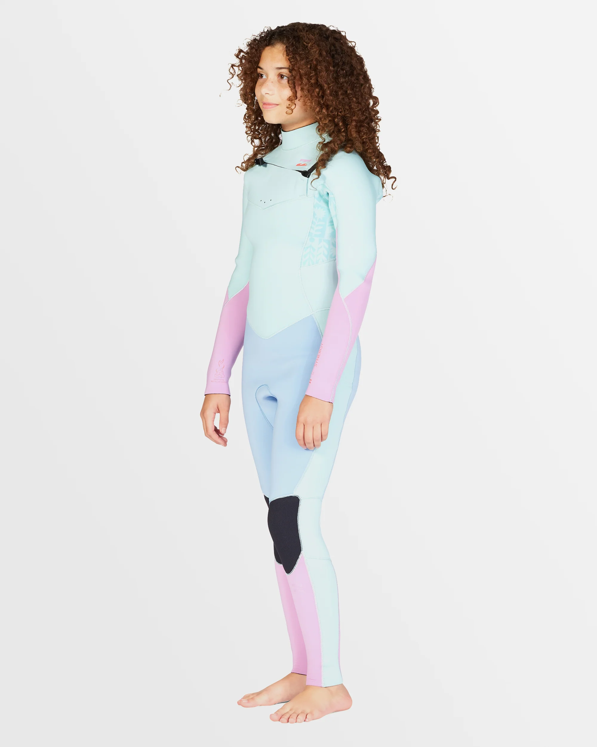 Girls 8-14 3/2mm Synergy Chest Zip GBS Wetsuit - Image 2