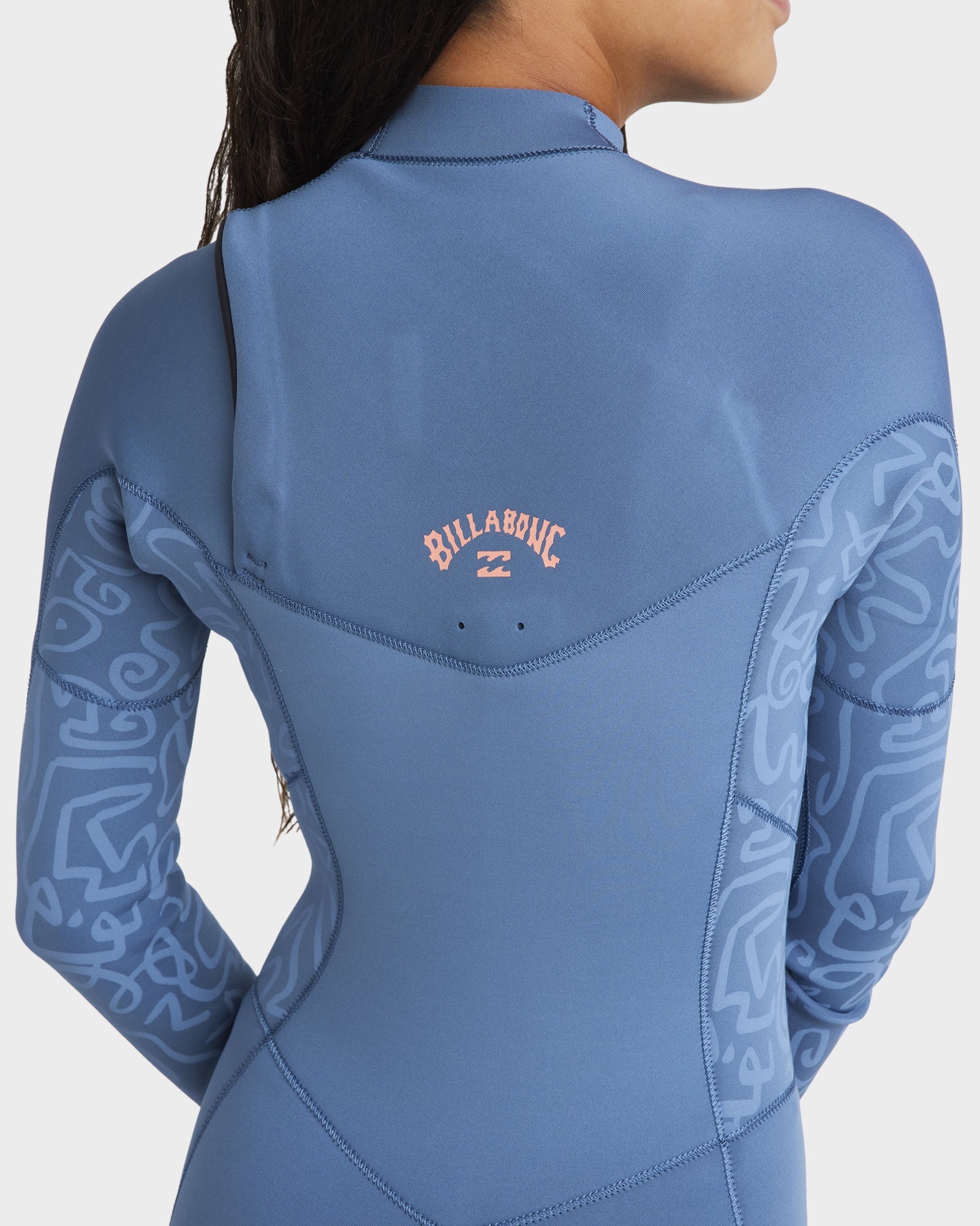 Girls 8-14 3/2mm Synergy Natural Chest Zip Steamer Wetsuit - Image 5