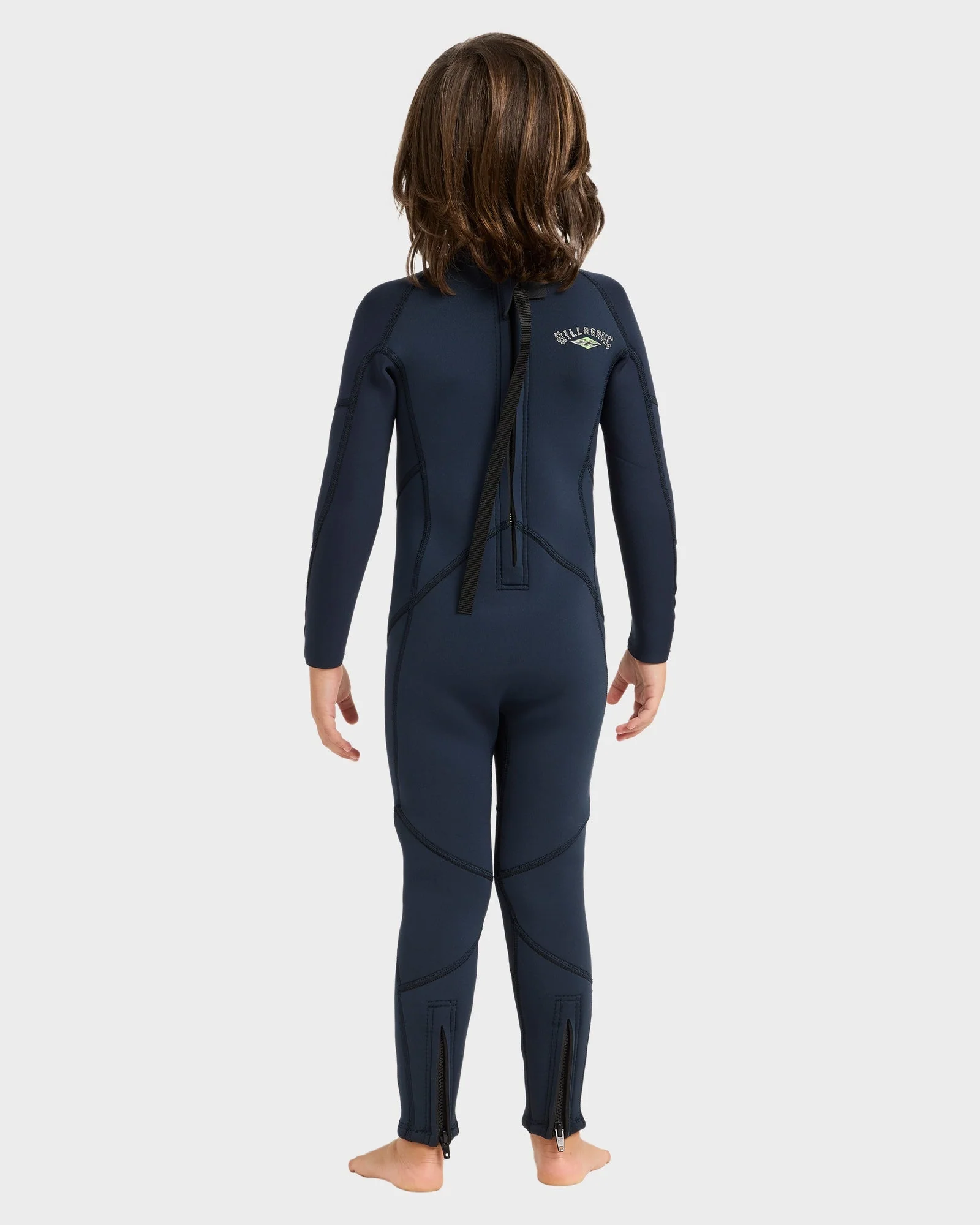 Boys 2-6 3/2mm Absolute Back Zip Flatlock Steamer Wetsuit - Image 2