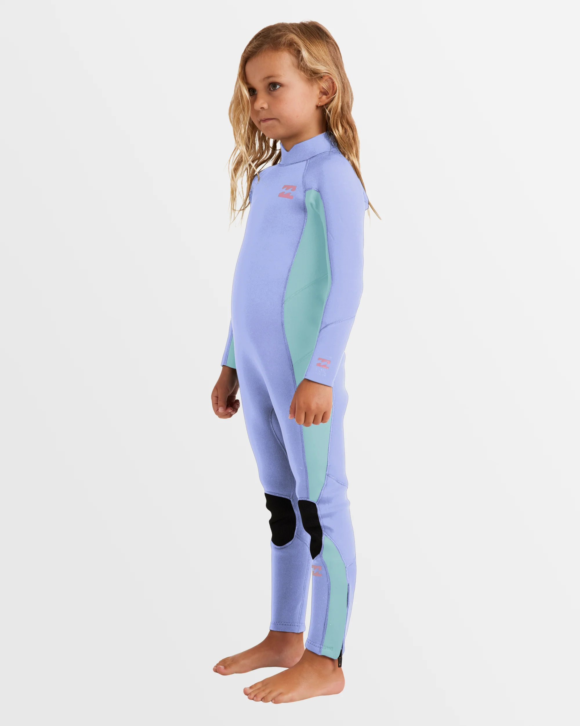 Girls 2-6 3/2mm Foil Back Zip Wetsuit - Image 3