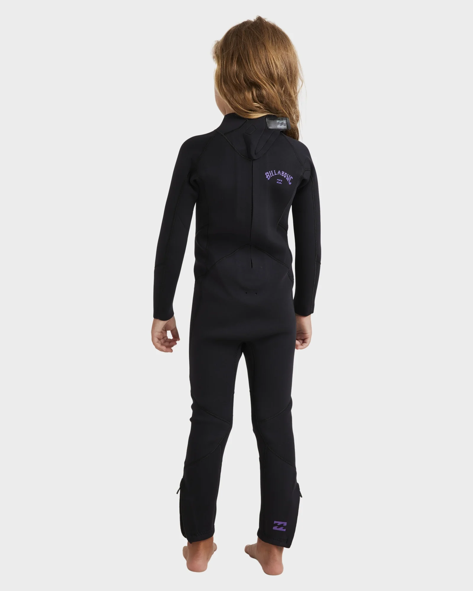 Girls 2-6 3/2mm Foil Back Zip Steamer Wetsuit - Image 4