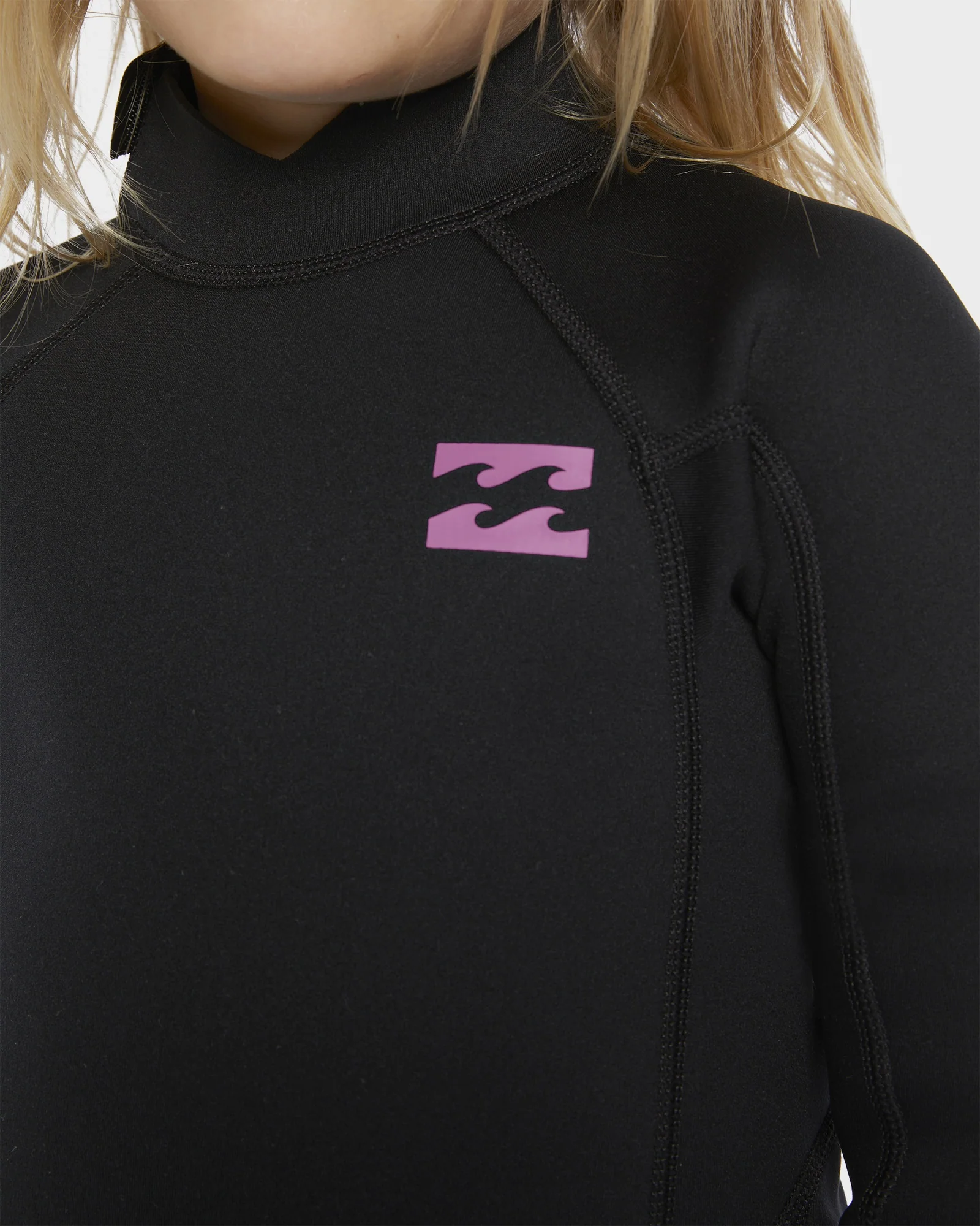 Girls 2-6 3/2mm Foil Back Zip Steamer Wetsuit - Image 6