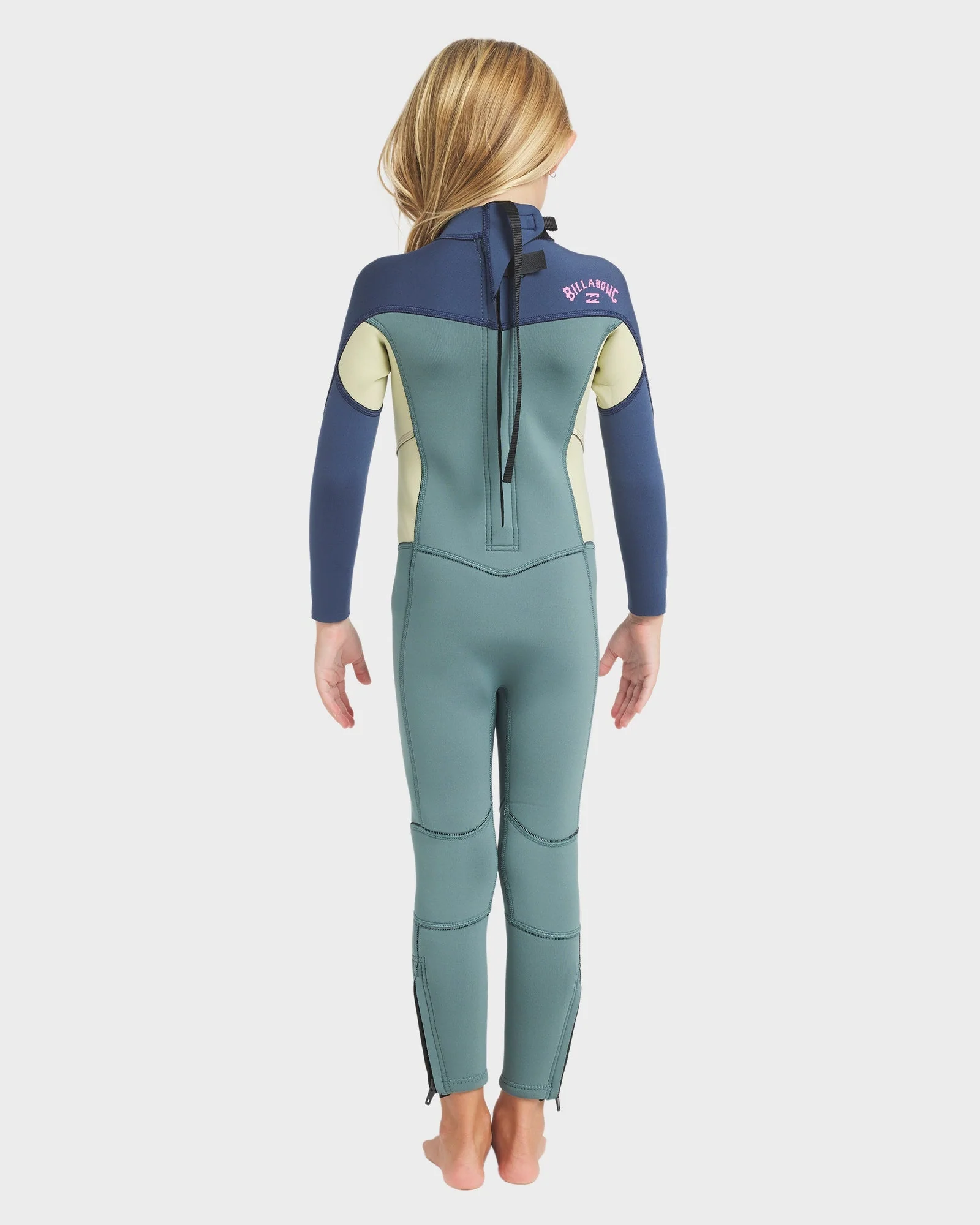 Girls 2-6 3/2mm Synergy Back Zip GBS Steamer Wetsuit - Image 2