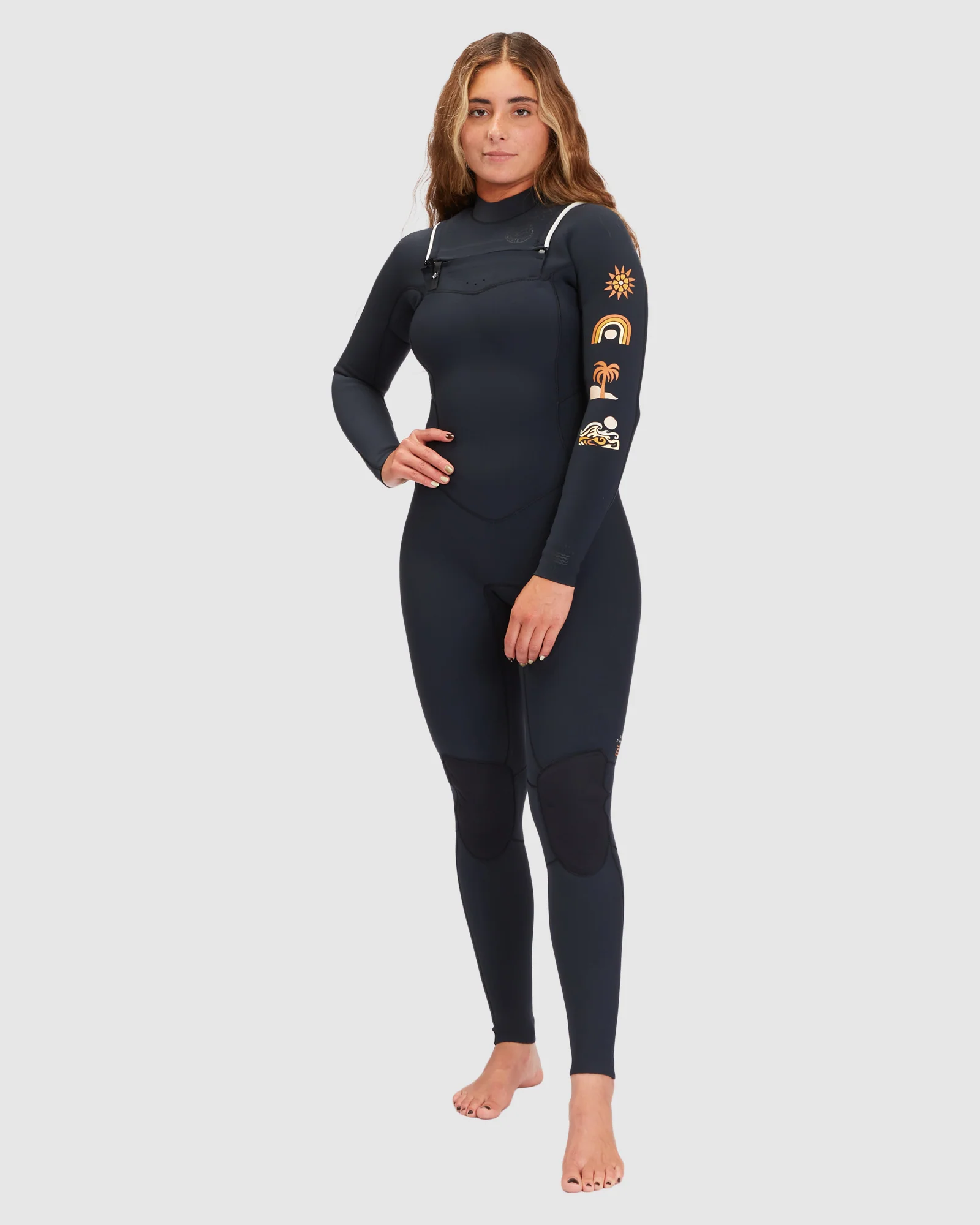 Womens 3/2mm Salty Dayz Natural Steamer Wetsuit - Image 2