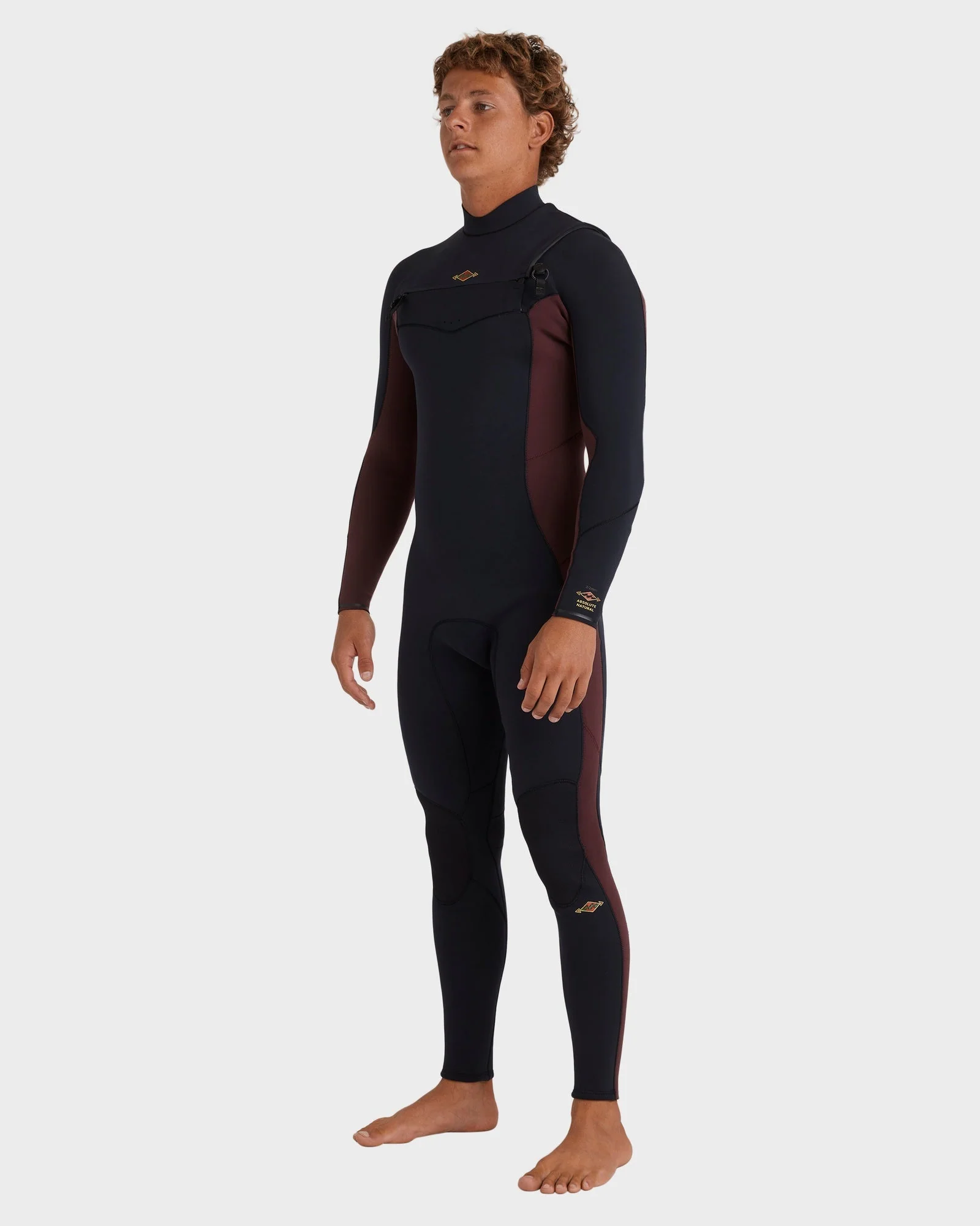 Mens 4/3mm Absolute Natural Chest Zip Steamer Wetsuit - Image 3