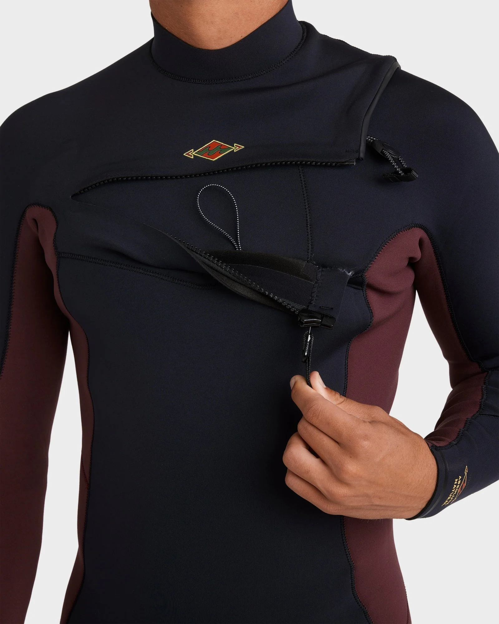 Mens 4/3mm Absolute Natural Chest Zip Steamer Wetsuit - Image 5