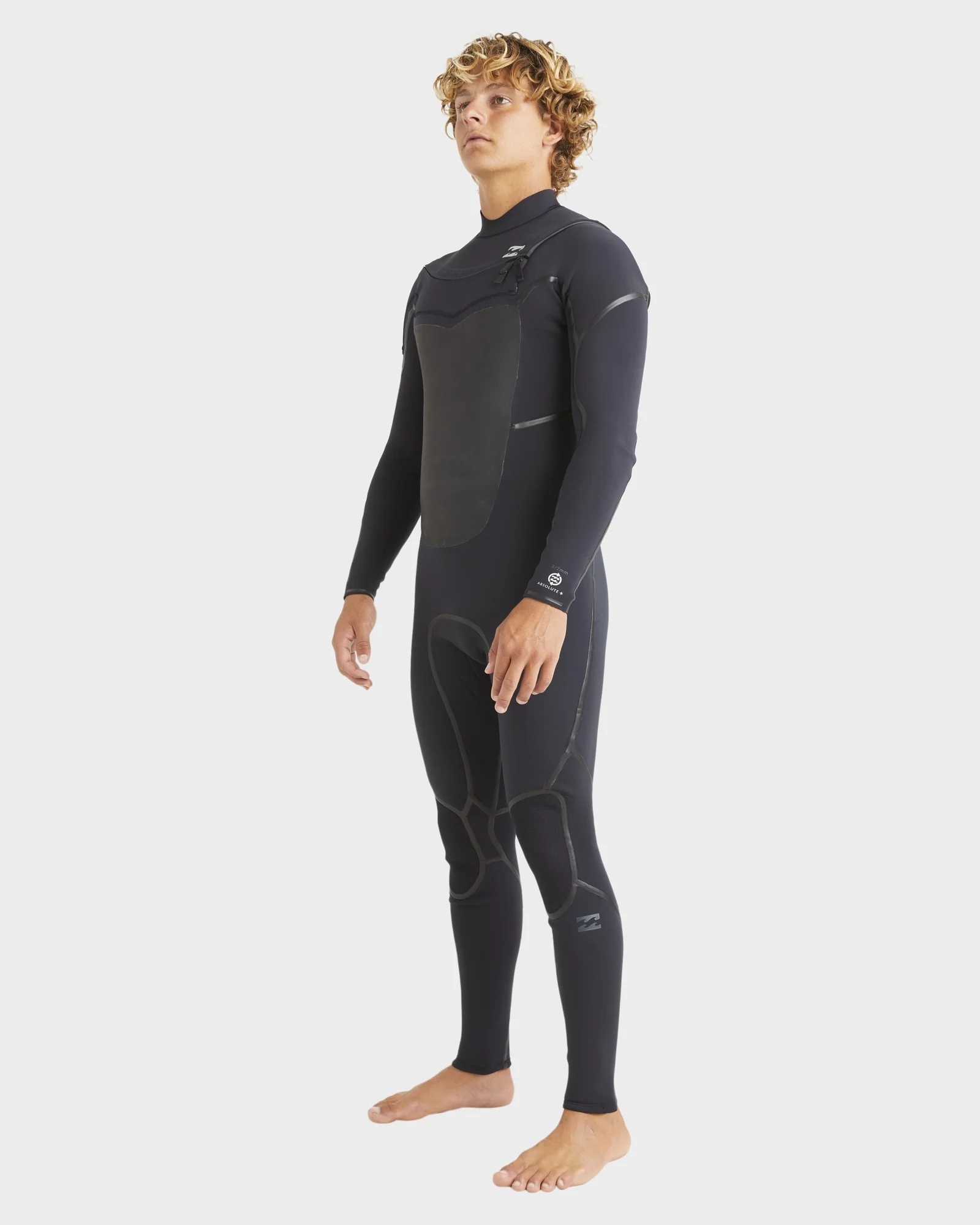 Mens 4/3mm Absolute Natural Chest Zip Steamer Wetsuit - Image 2