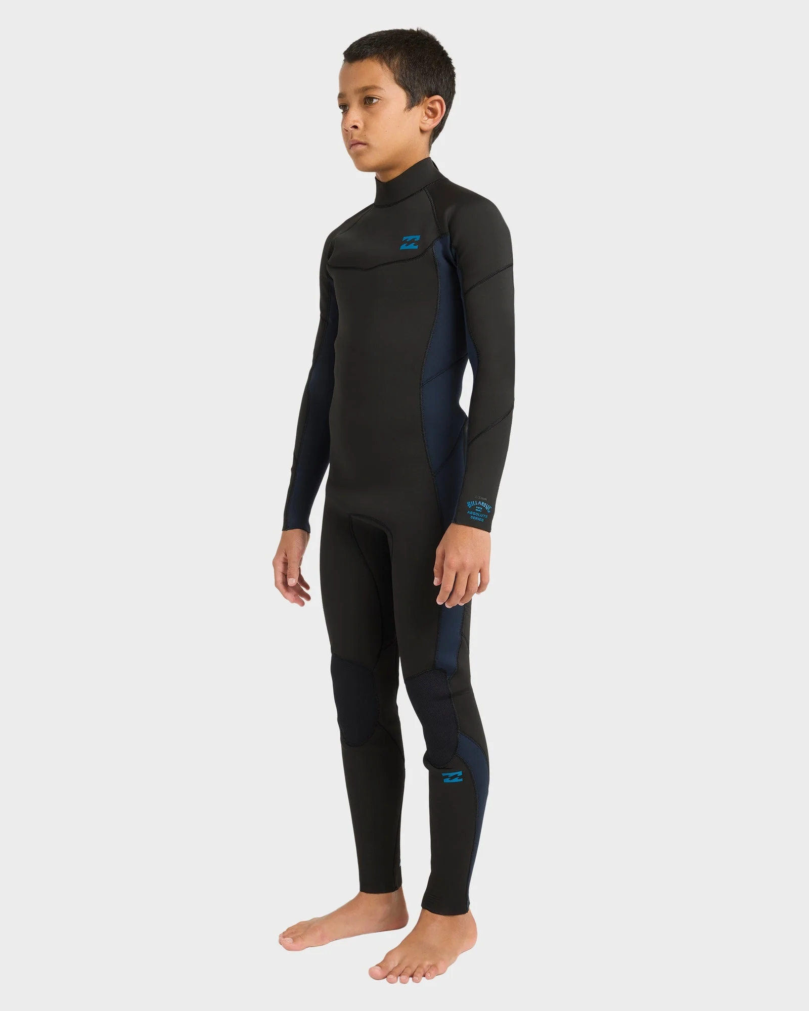 Boys 8-16 4/3mm Absolute Back Zip GBS Steamer Wetsuit - Image 3