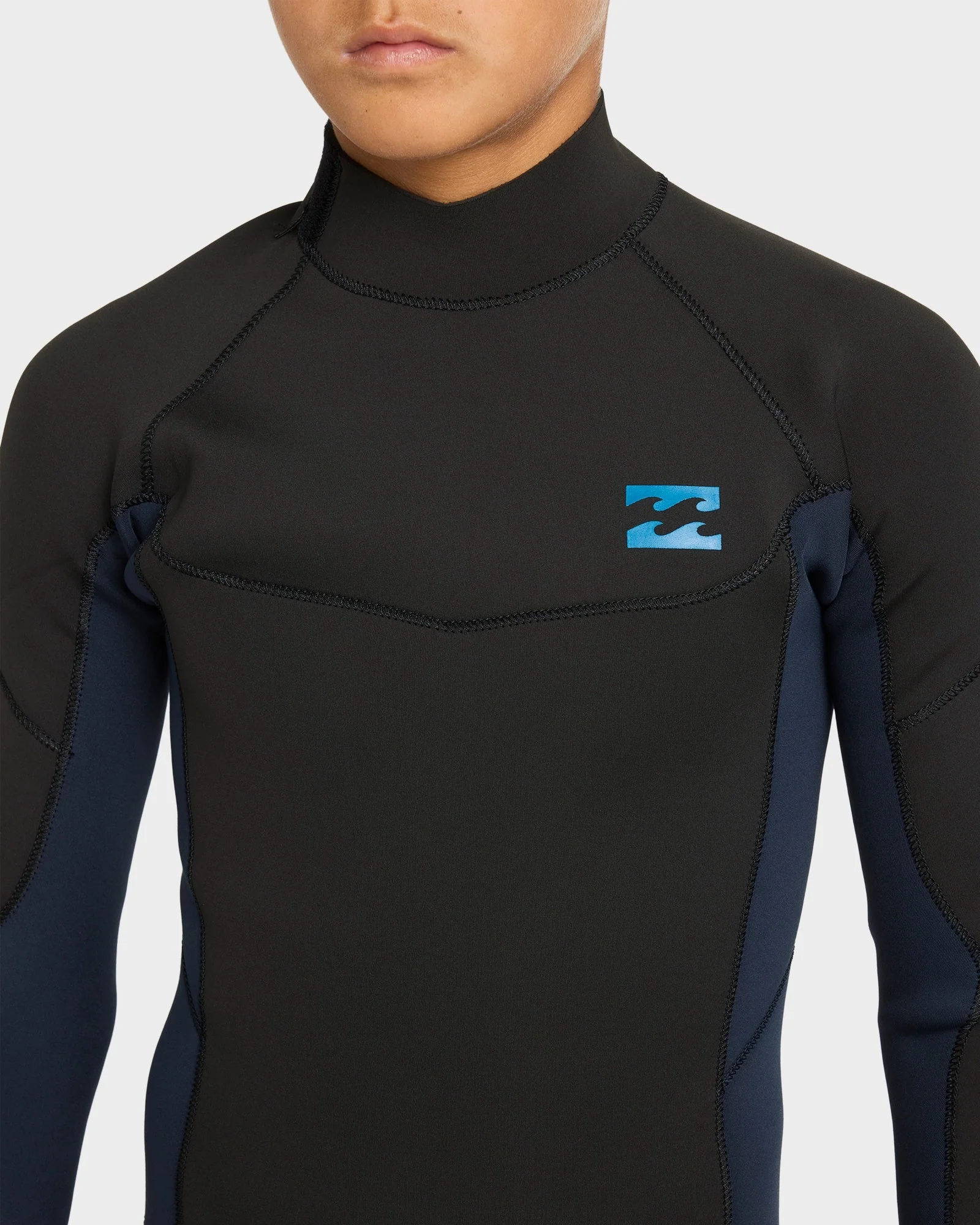 Boys 8-16 4/3mm Absolute Back Zip GBS Steamer Wetsuit - Image 4