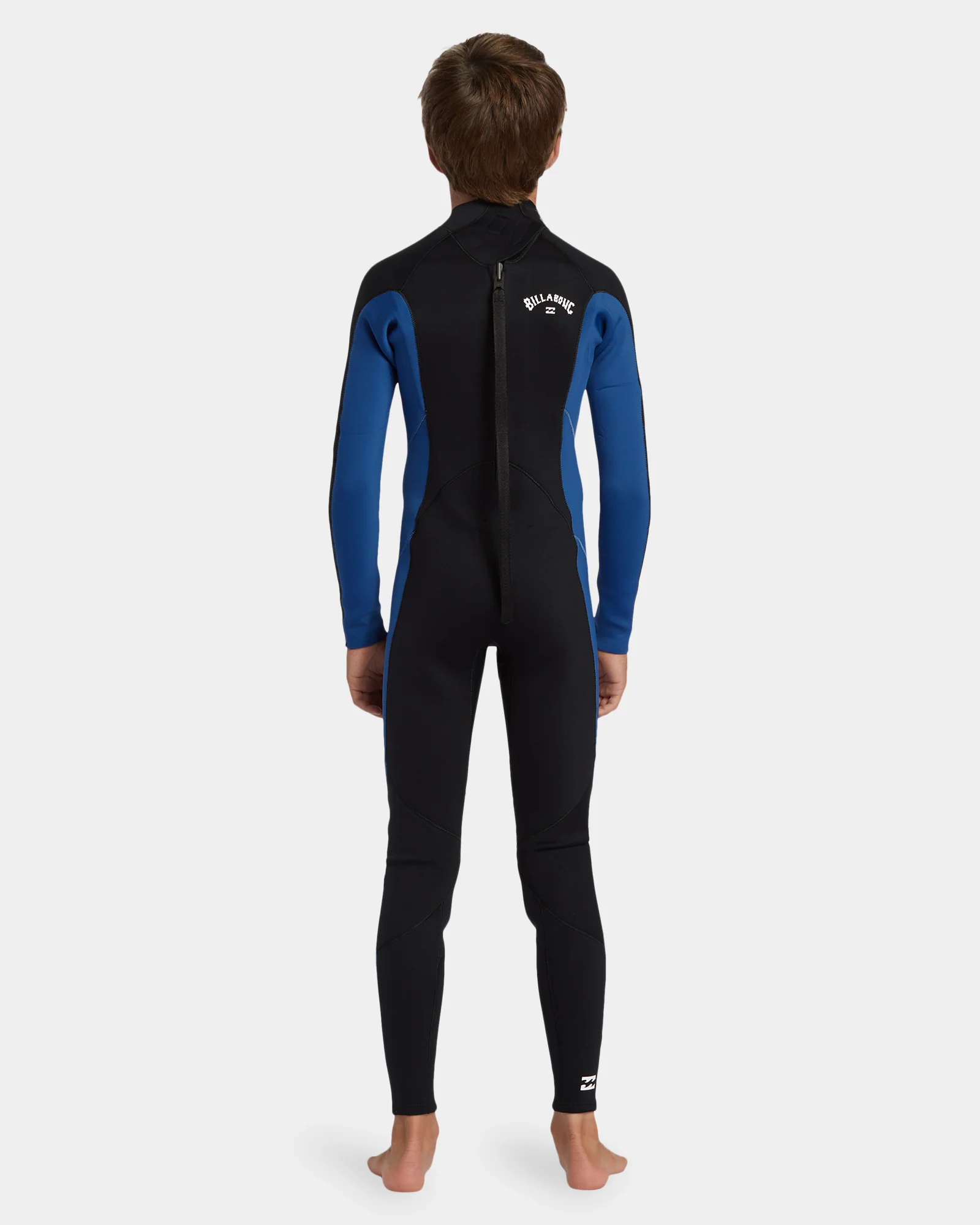 Boys 8-16 4/3mm Foil Back Zip Steamer Wetsuit - Image 4