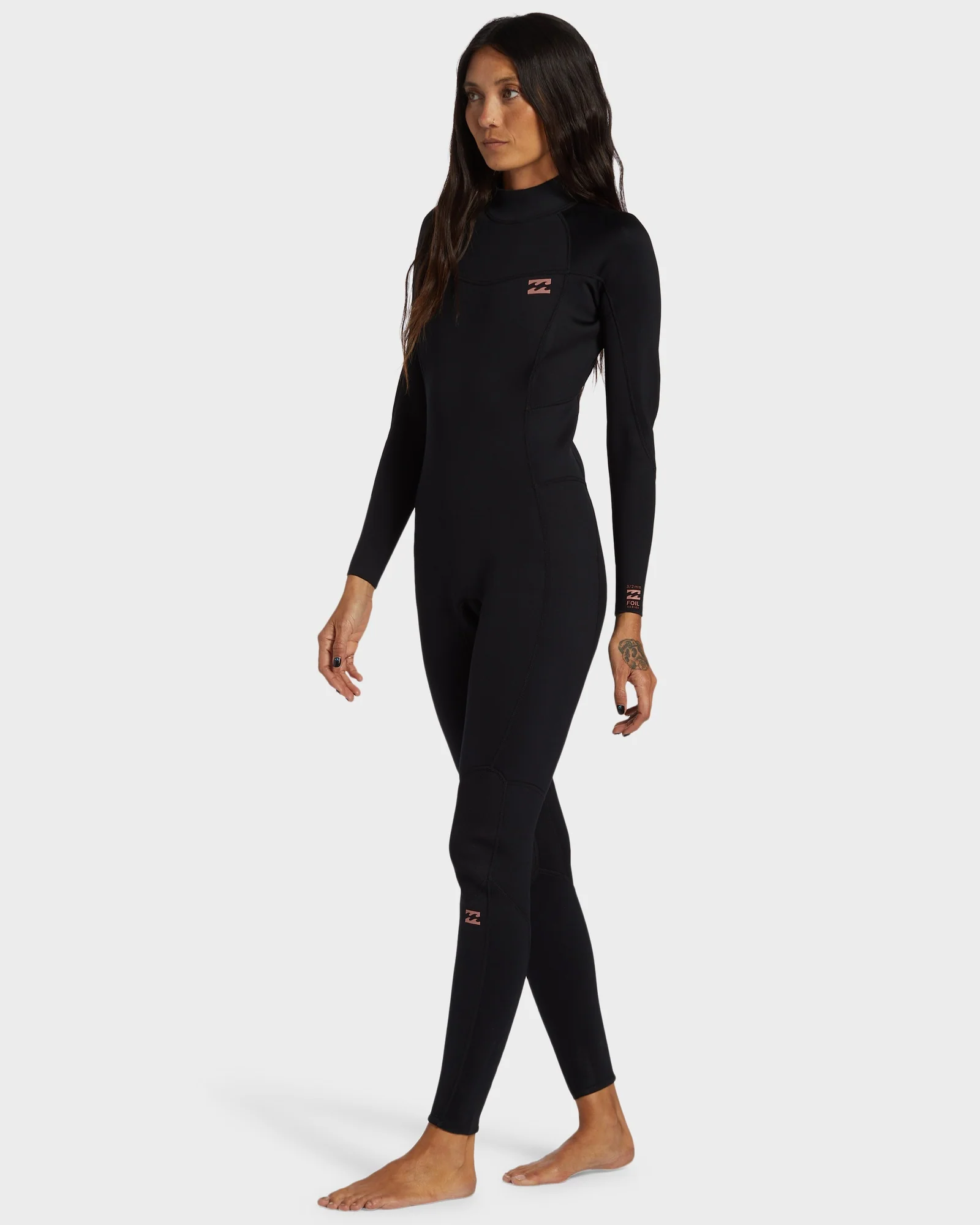 Womens 4/3mm Foil Back Zip GBS Steamer Wetsuit - Image 3