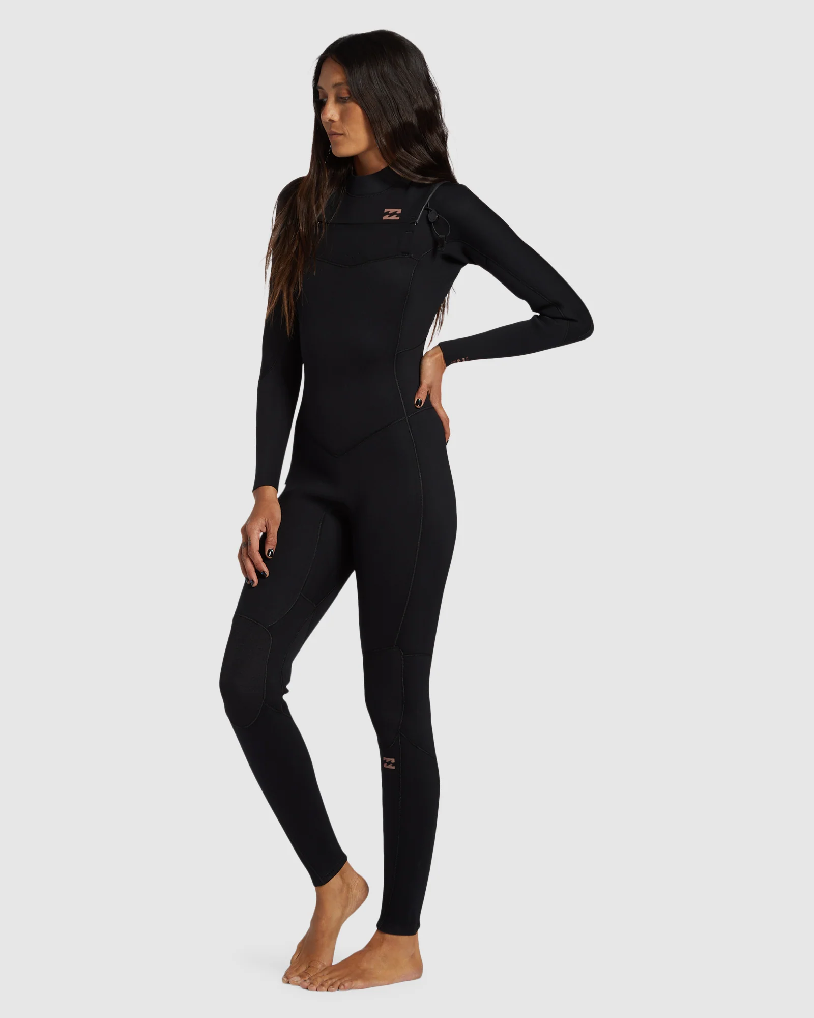 Womens 4/3mm Foil Chest Zip Steamer Wetsuit - Image 2
