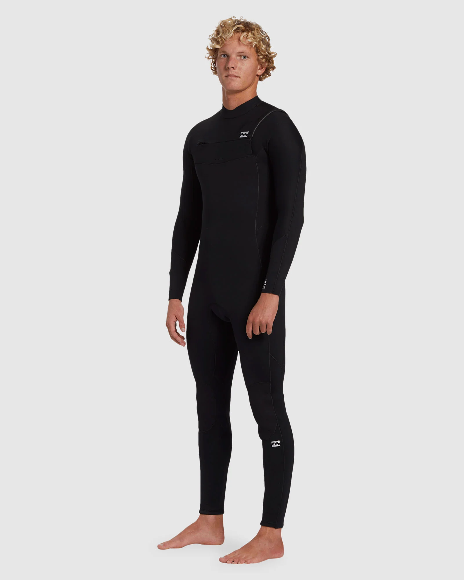 Mens 4/3mm Foil Chest Zip Steamer Wetsuit - Image 2