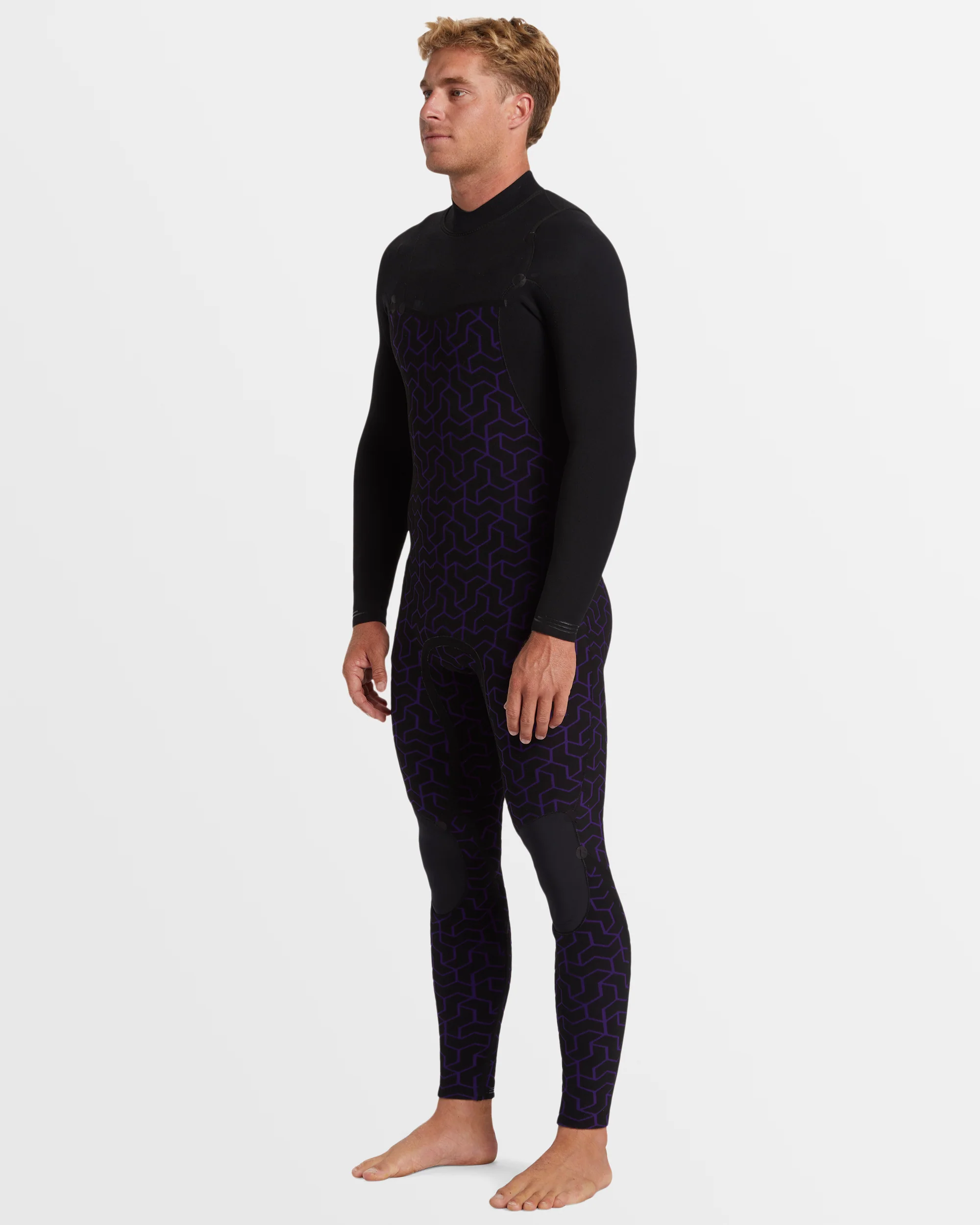 Mens 4/3mm Furnace Natural Chest Zip Steamer Wetsuit - Image 3