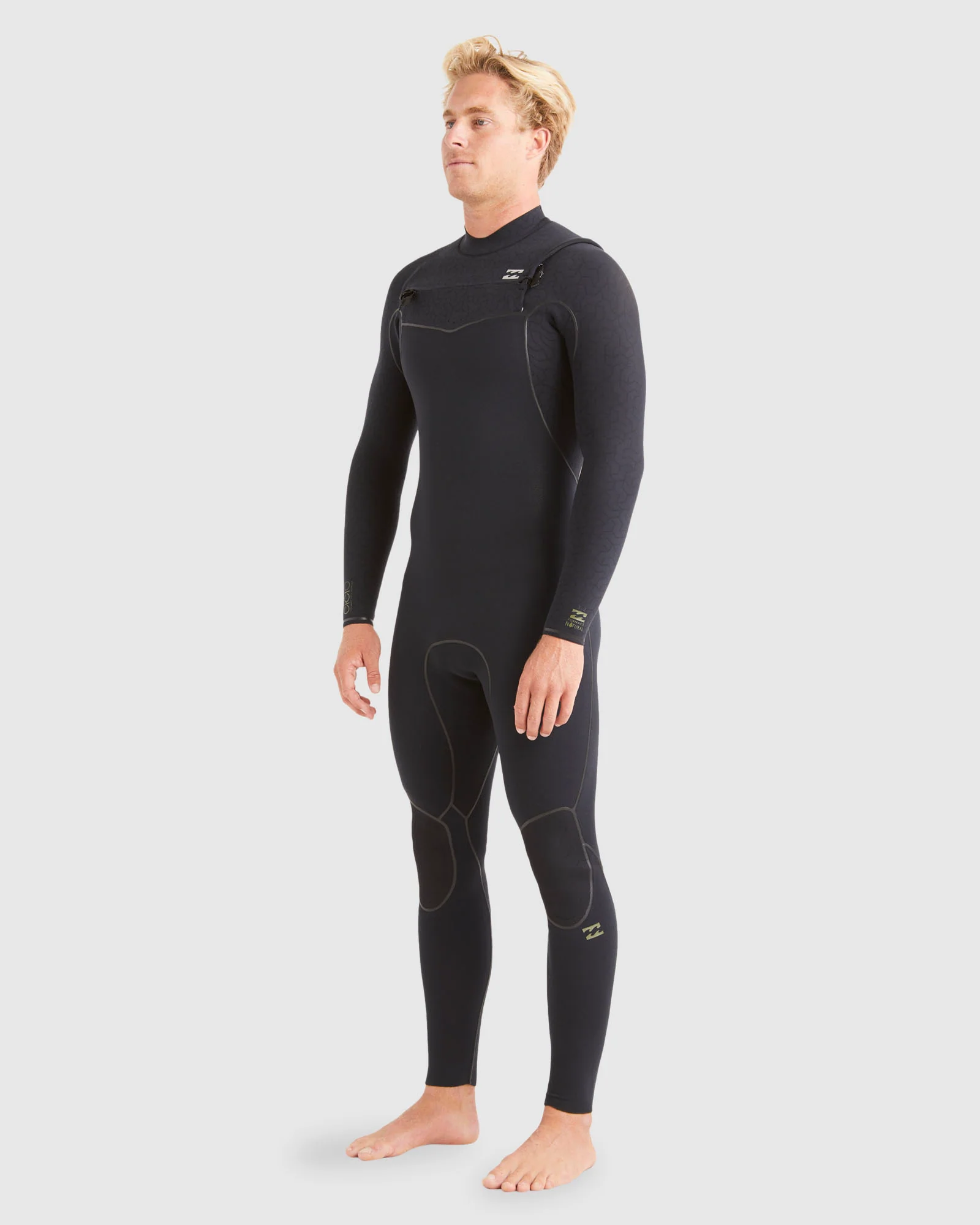 Mens 4/3mm Furnace Natural Chest Zip Steamer Wetsuit - Image 2