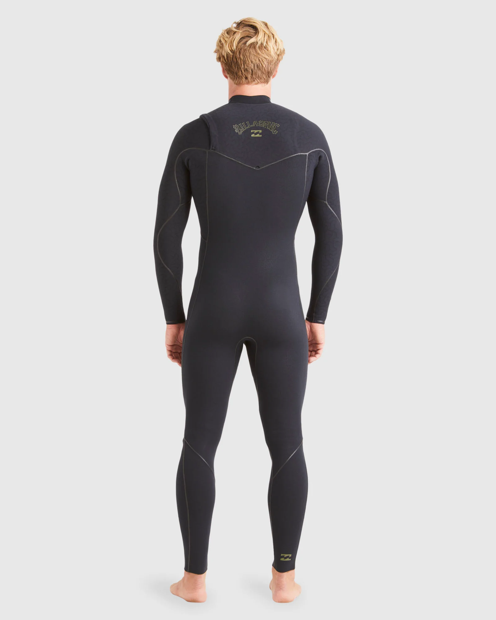 Mens 4/3mm Furnace Natural Chest Zip Steamer Wetsuit - Image 3