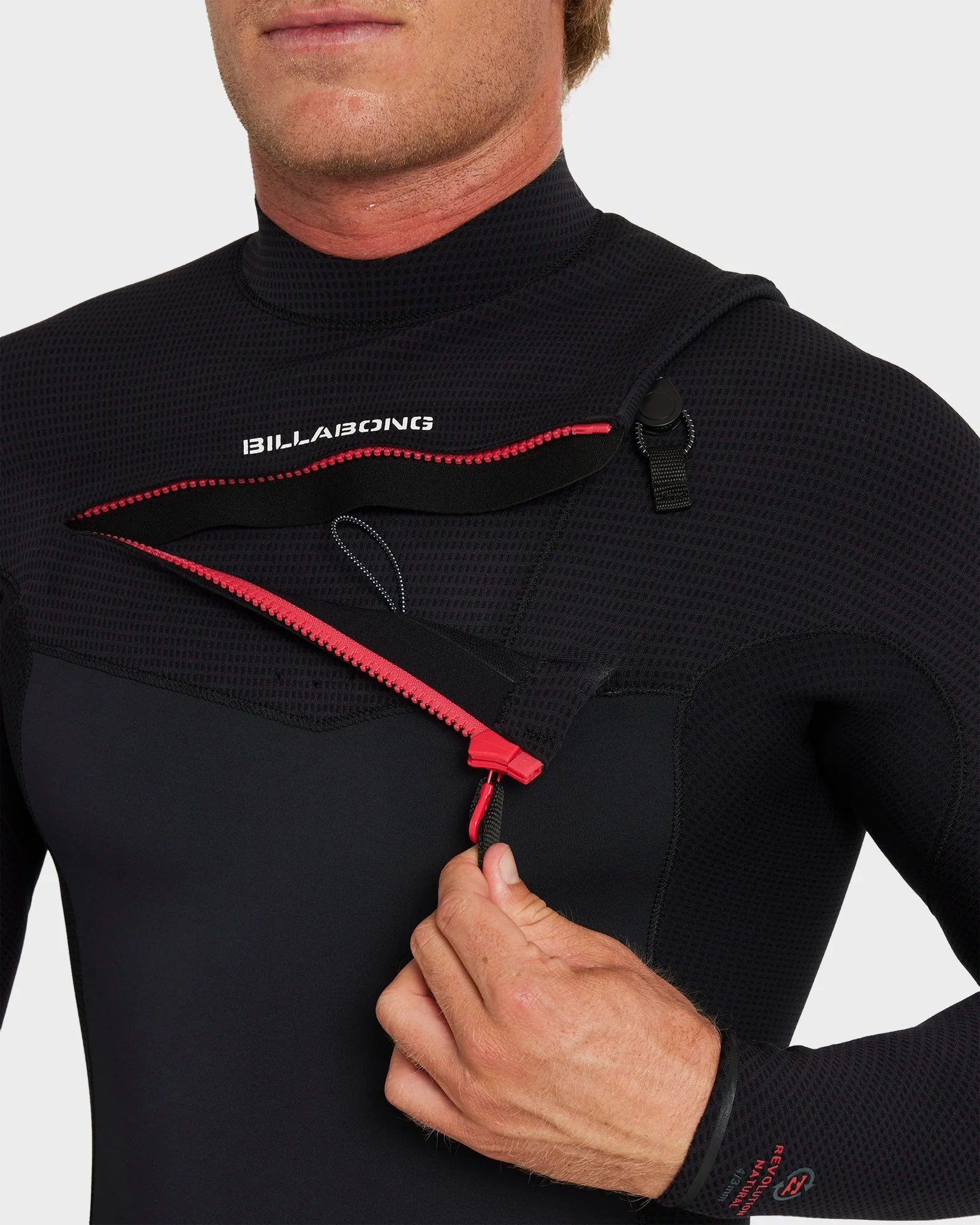 Mens 4/3mm Revolution Natural Chest Zip Steamer Wetsuit - Image 6