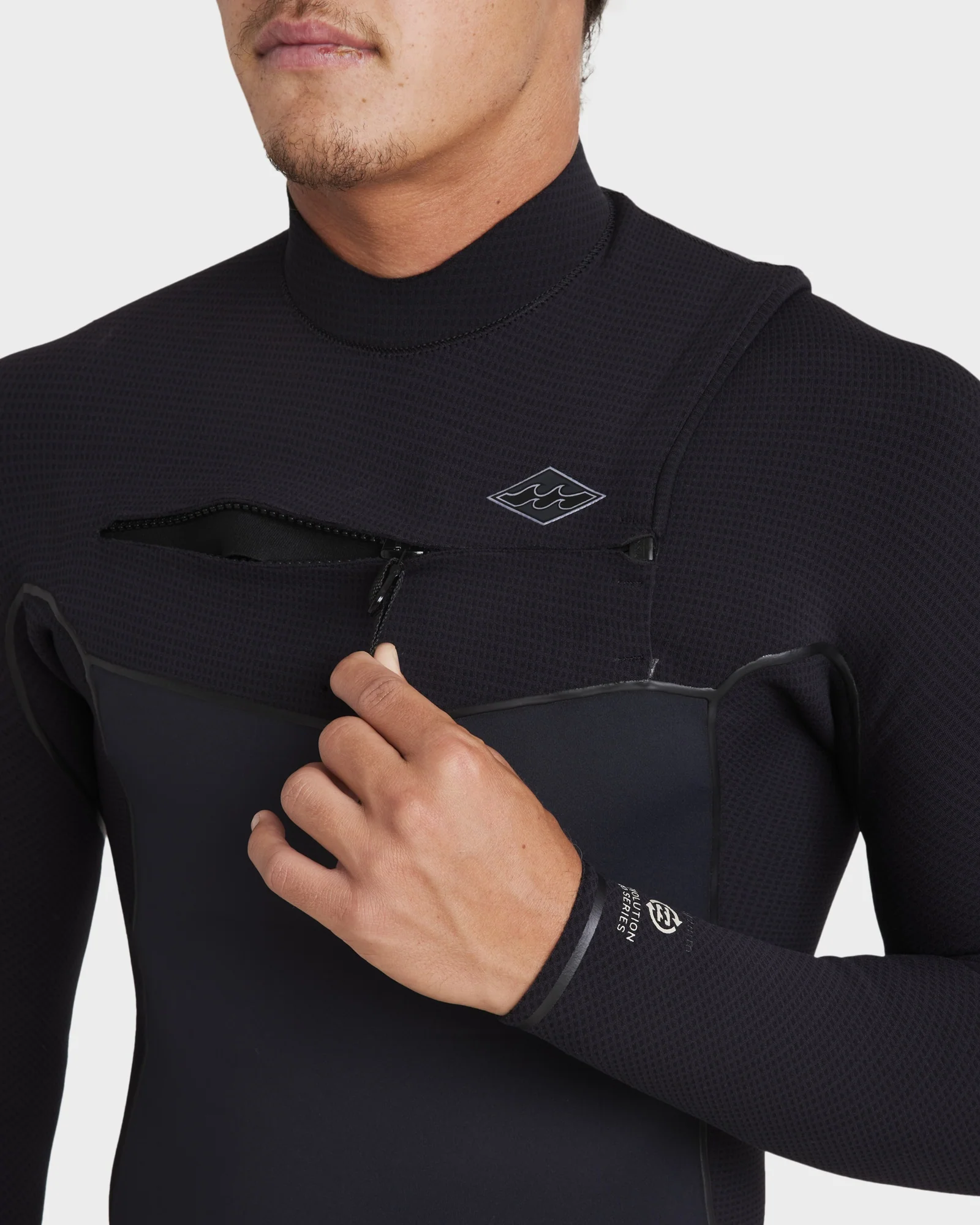 Mens 4/3mm Revolution Pro Chest Zip Steamer Wetsuit - Image 4