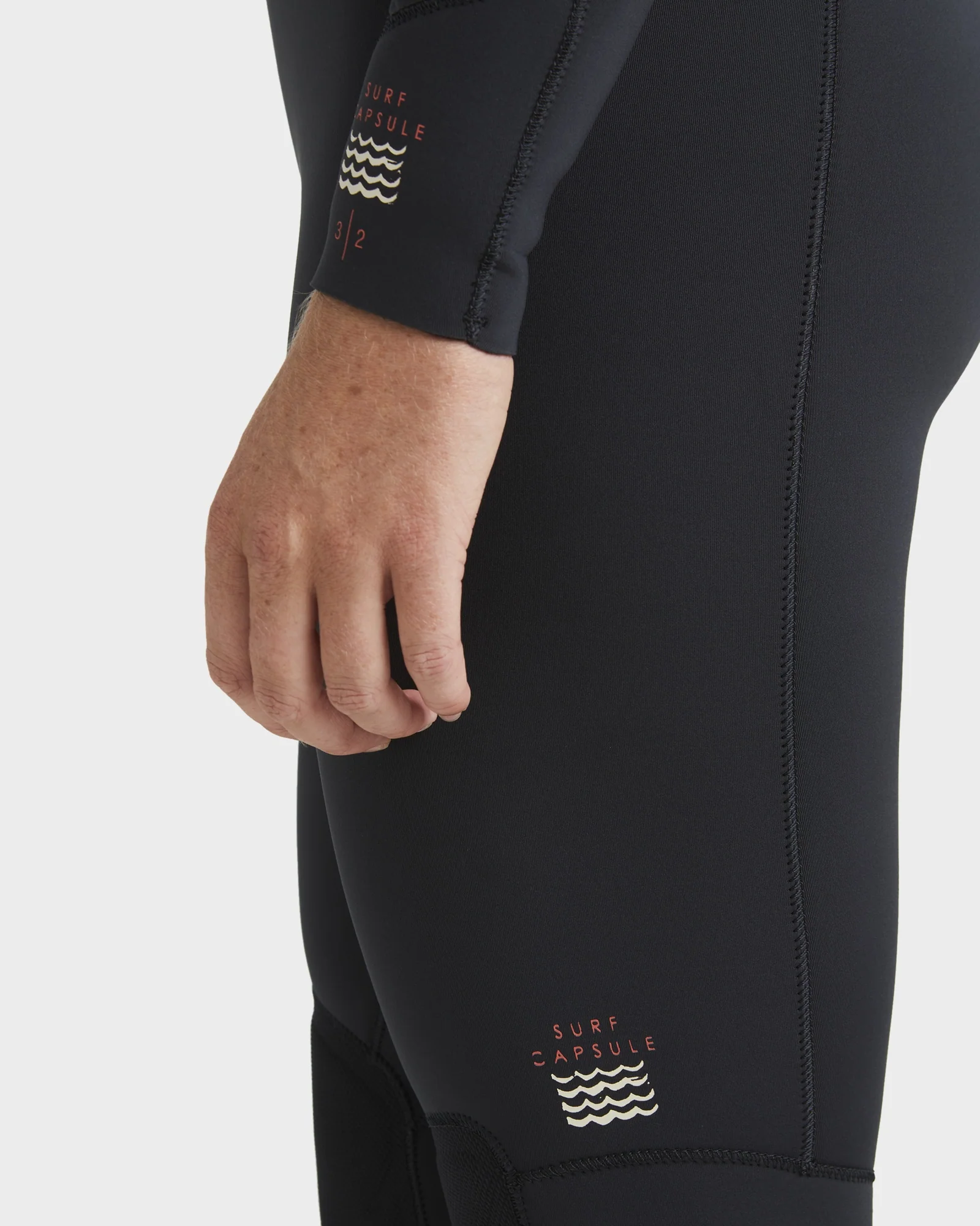 Womens 4/3mm Salty Dayz Natural Chest Zip Steamer Wetsuit - Image 7