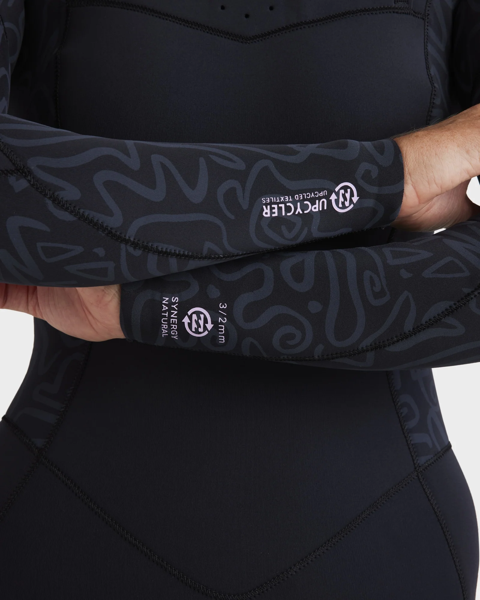 Womens 4/3mm Synergy Natural Chest Zip Steamer Wetsuit - Image 6