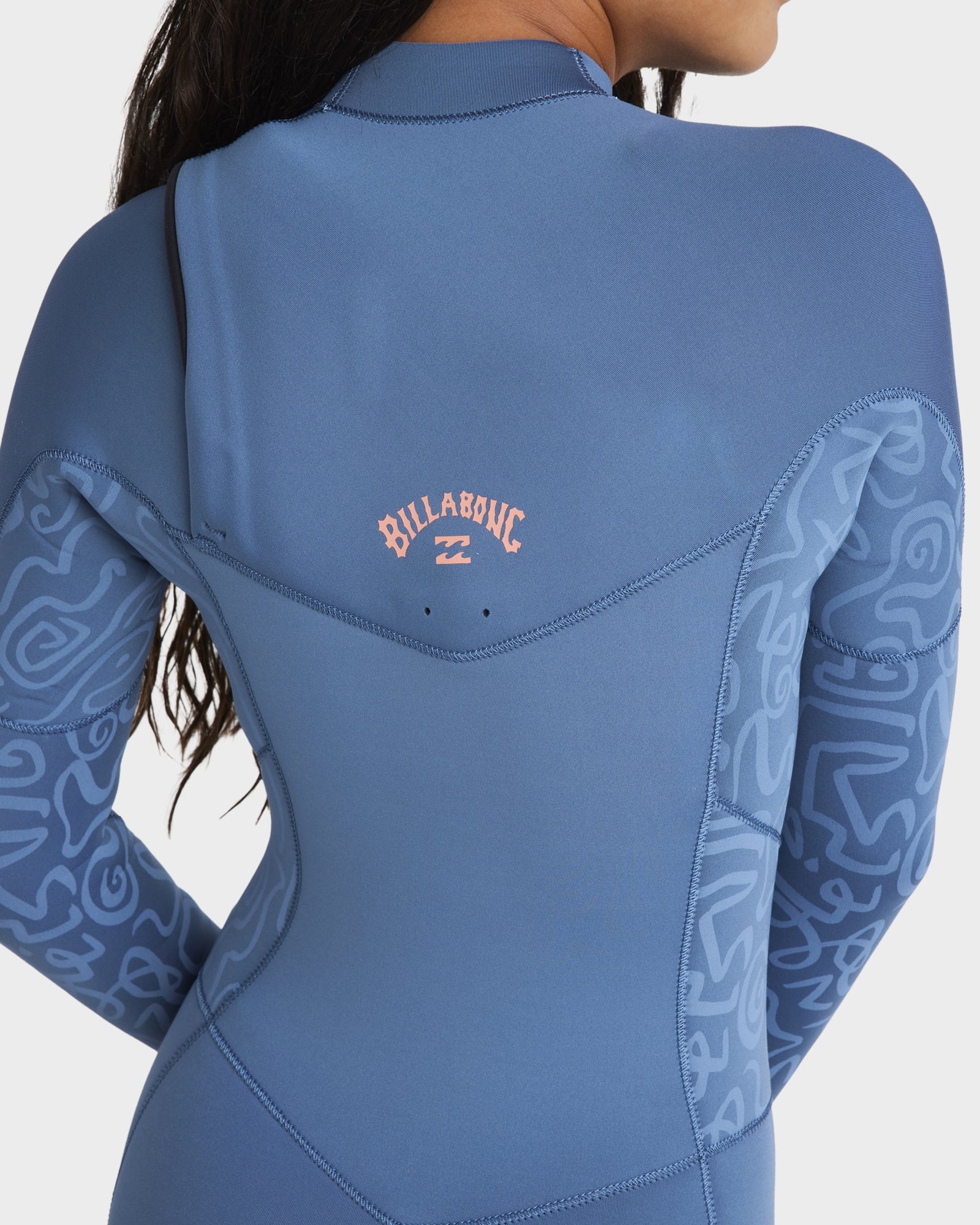 Girls 8-14 4/3mm Synergy Natural Chest Zip Steamer Wetsuit - Image 5