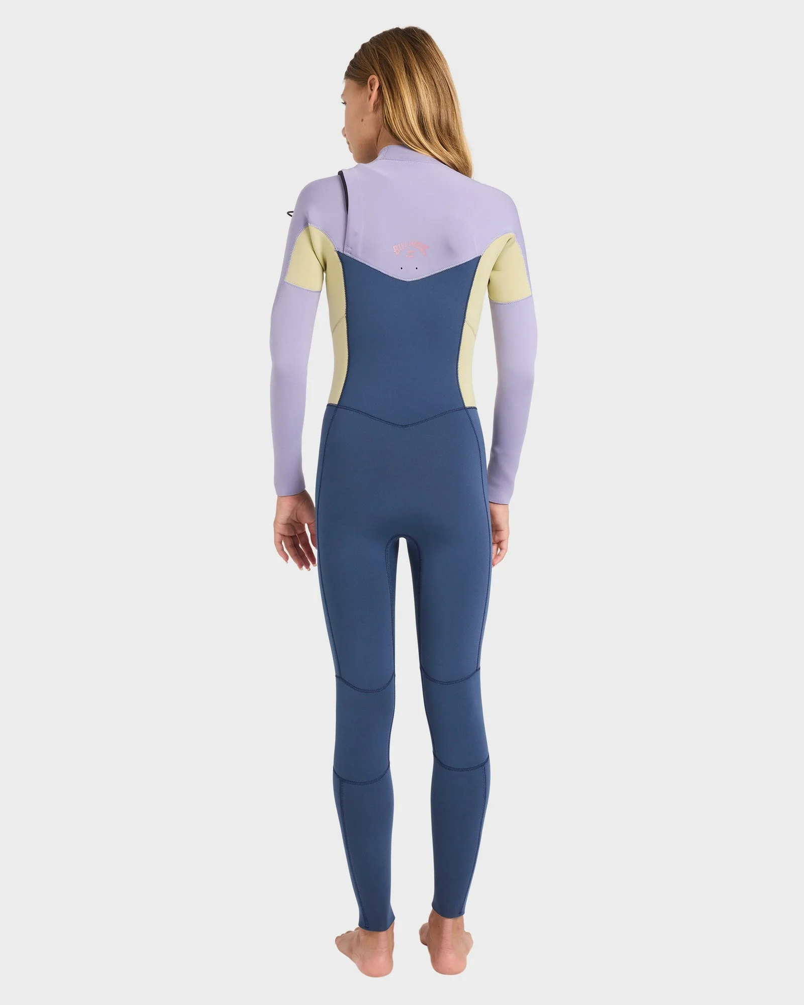 Girls 8-14 4/3mm Synergy Natural Chest Zip GBS Steamer Wetsuit - Image 2