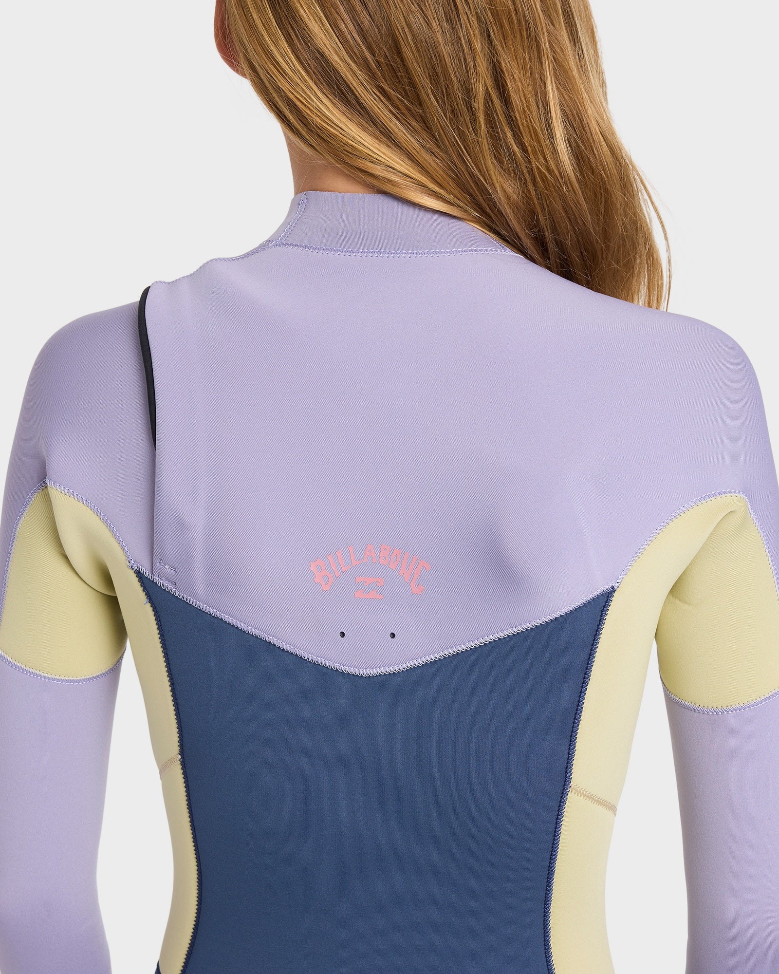 Girls 8-14 4/3mm Synergy Natural Chest Zip GBS Steamer Wetsuit - Image 4