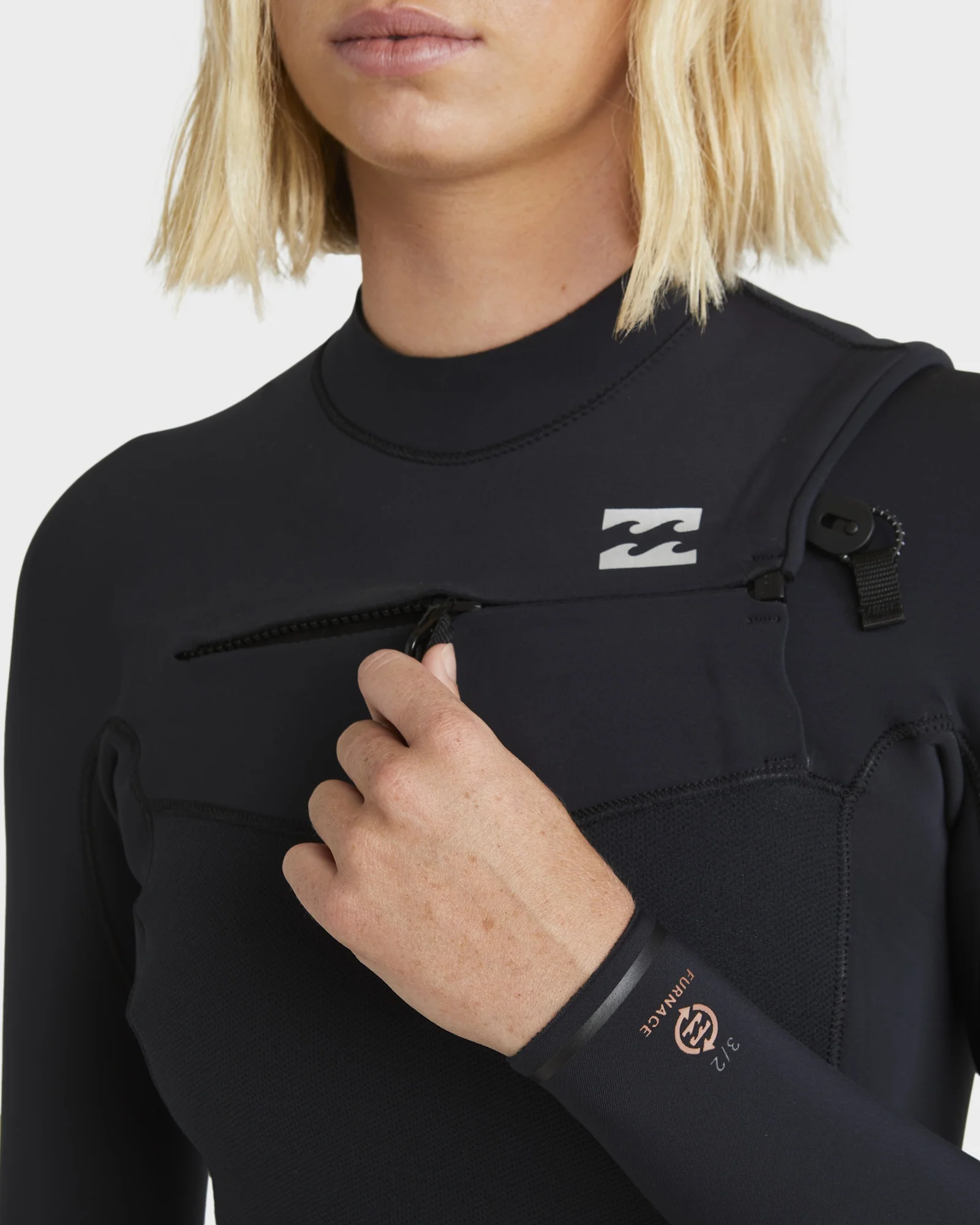Womens 4/3mm W Furnace Natural Steamer Wetsuit - Image 6