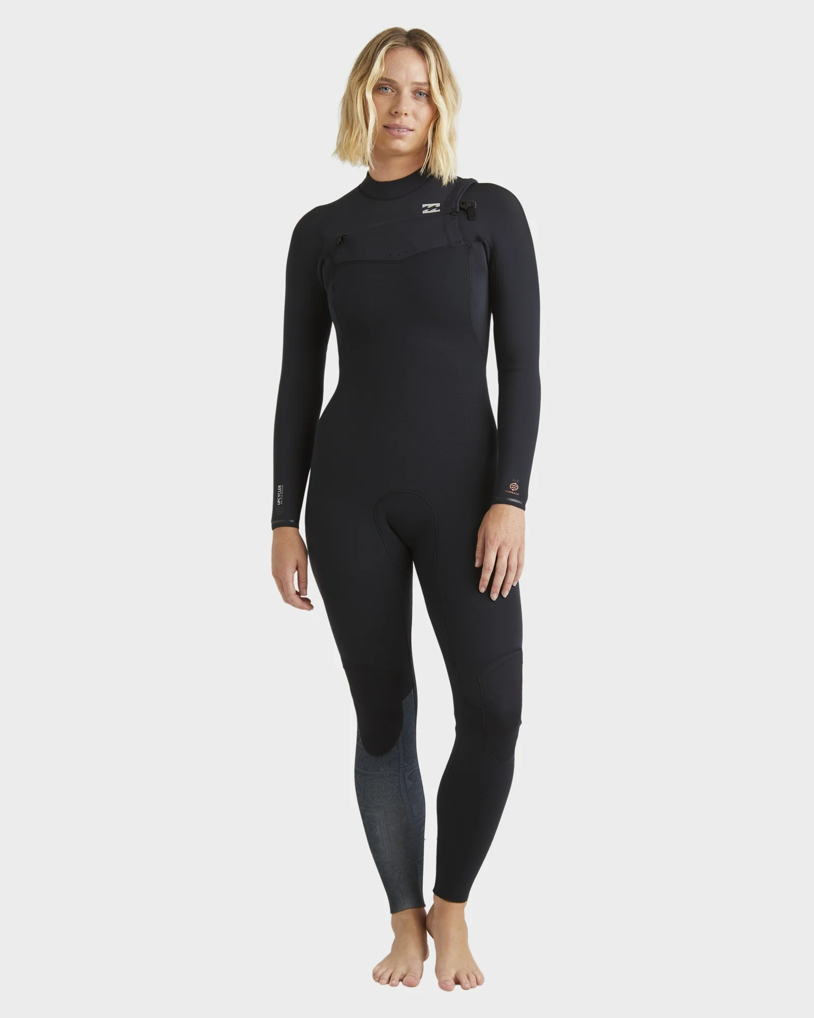 Womens 4/3mm W Furnace Natural Steamer Wetsuit - Image 7