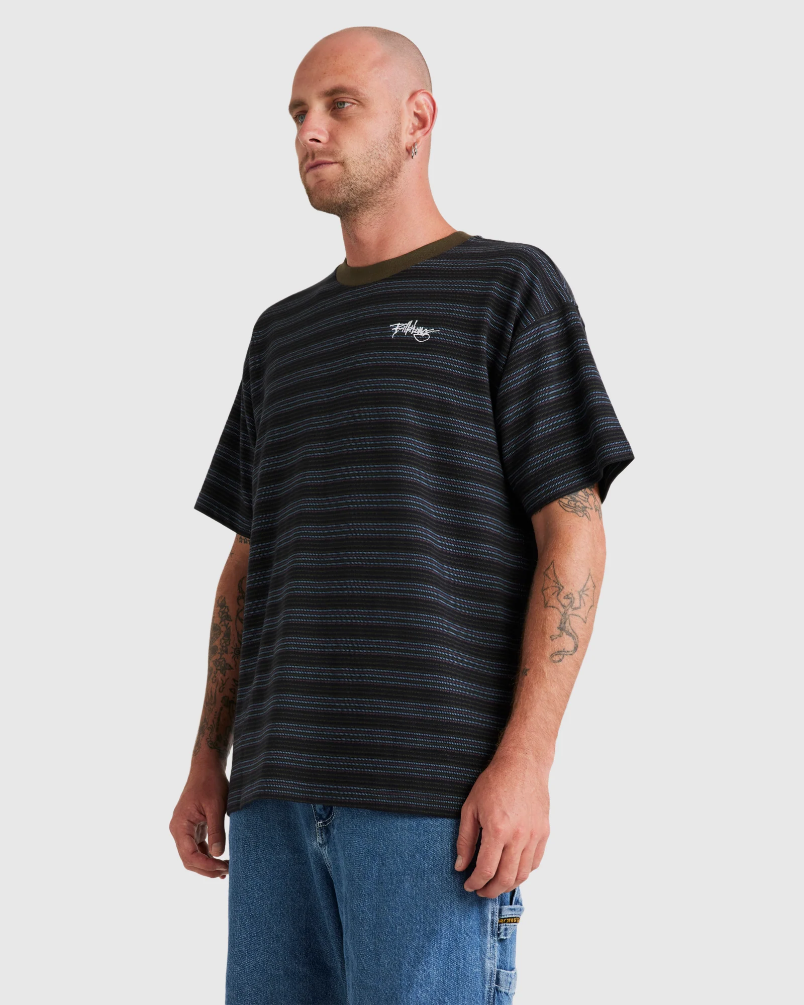 Mens Absense Stripe T-Shirt - Image 3